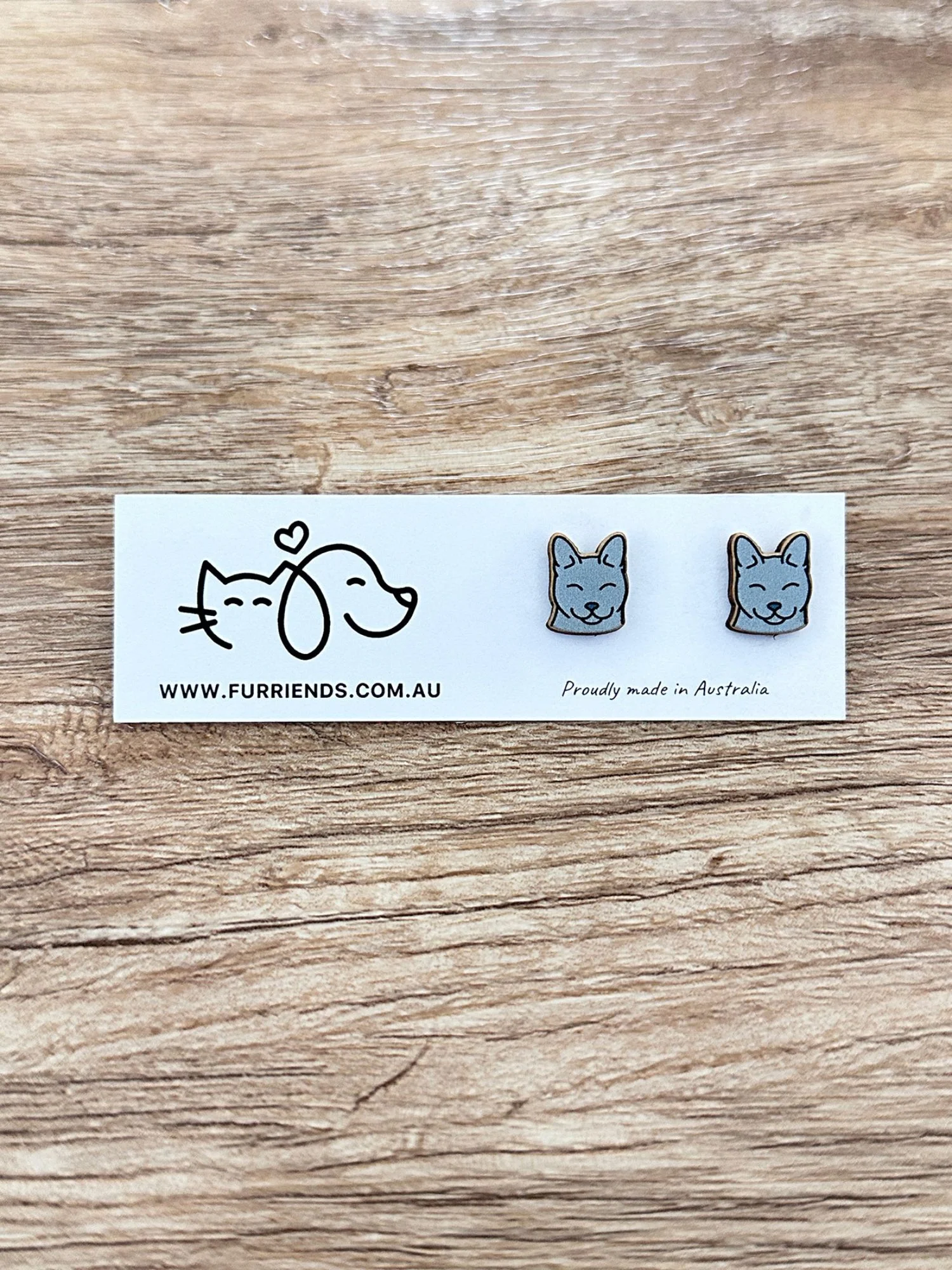 Russian Blue ColourPop Stud Earrings - Image 2