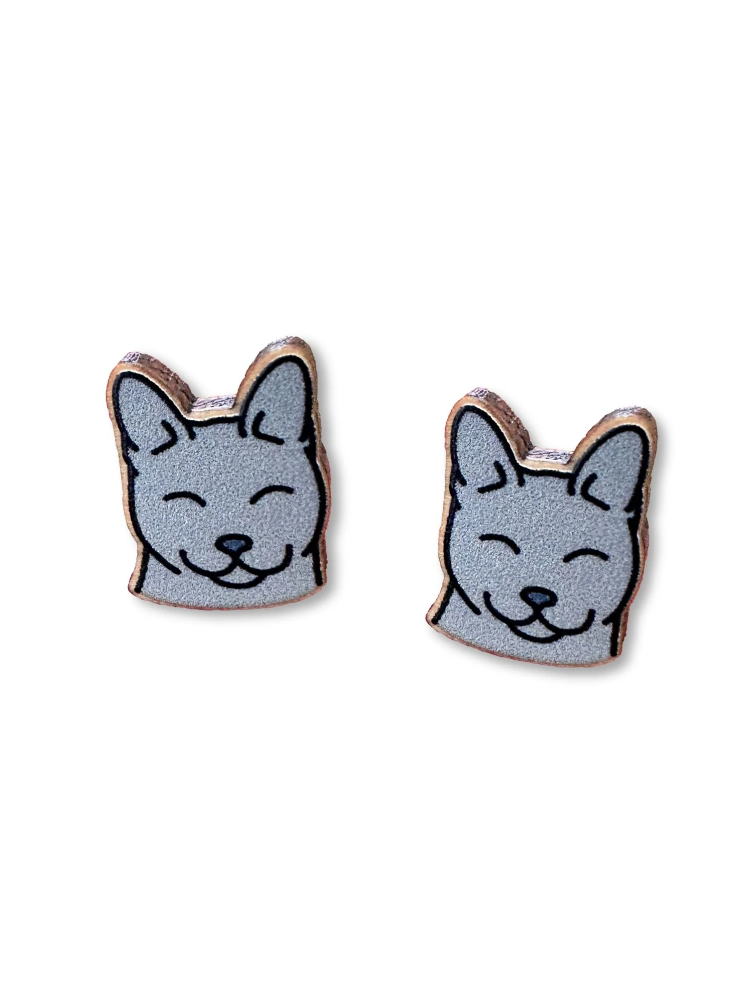 Russian Blue ColourPop Stud Earrings - Image 3