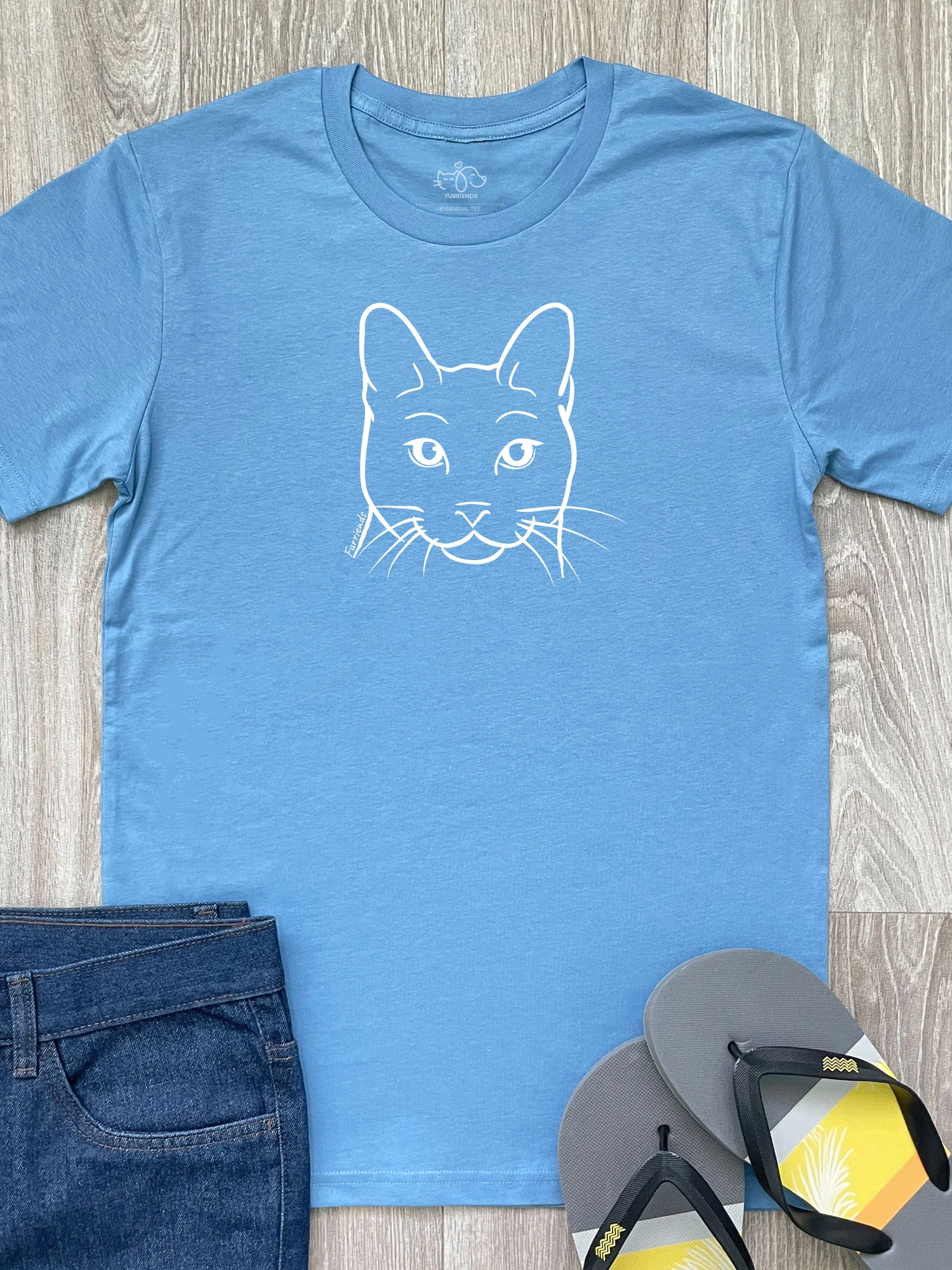 Russian Blue Essential Unisex Tee - Image 10