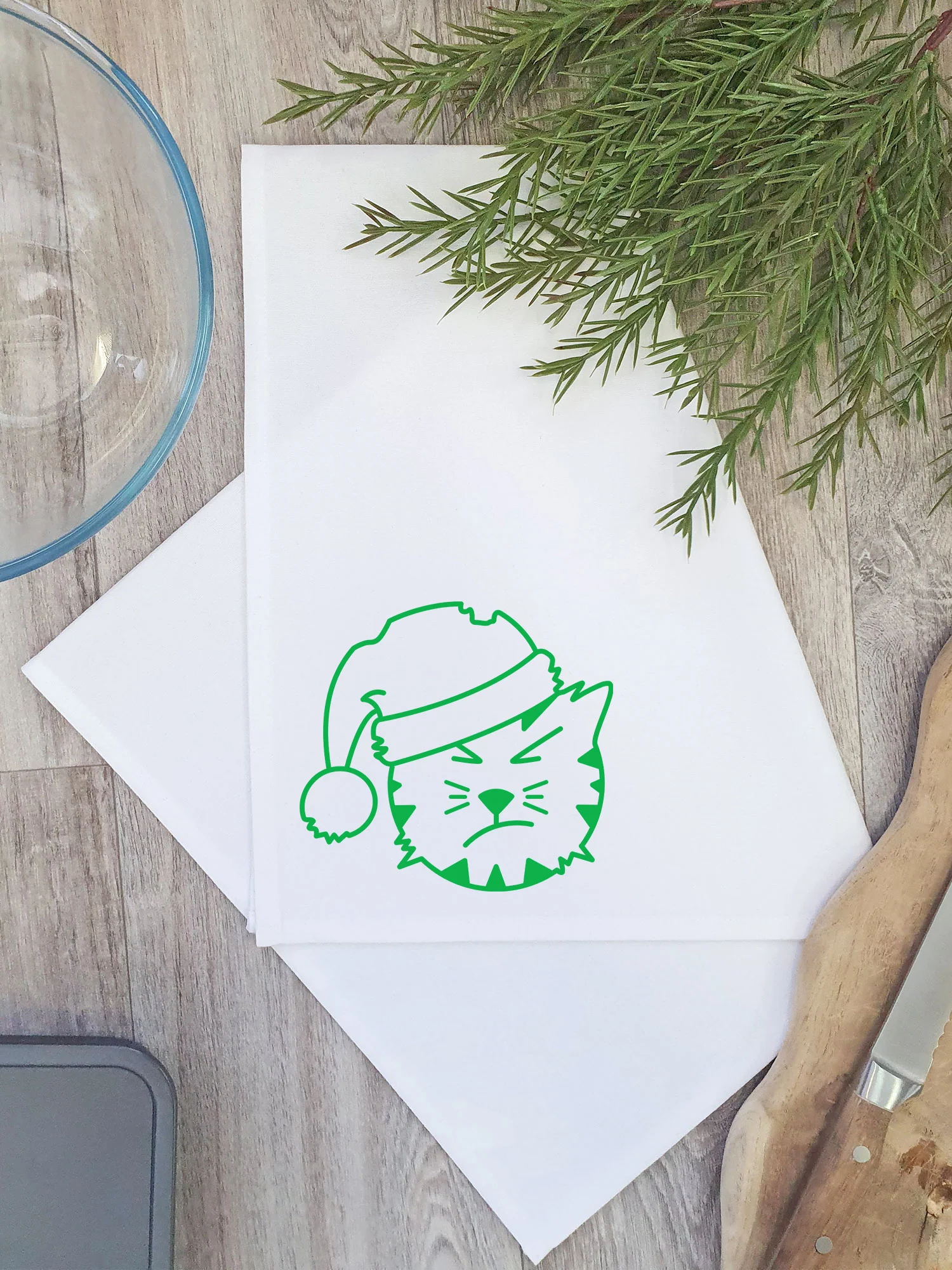 Santa Claws Tea Towel - Image 3