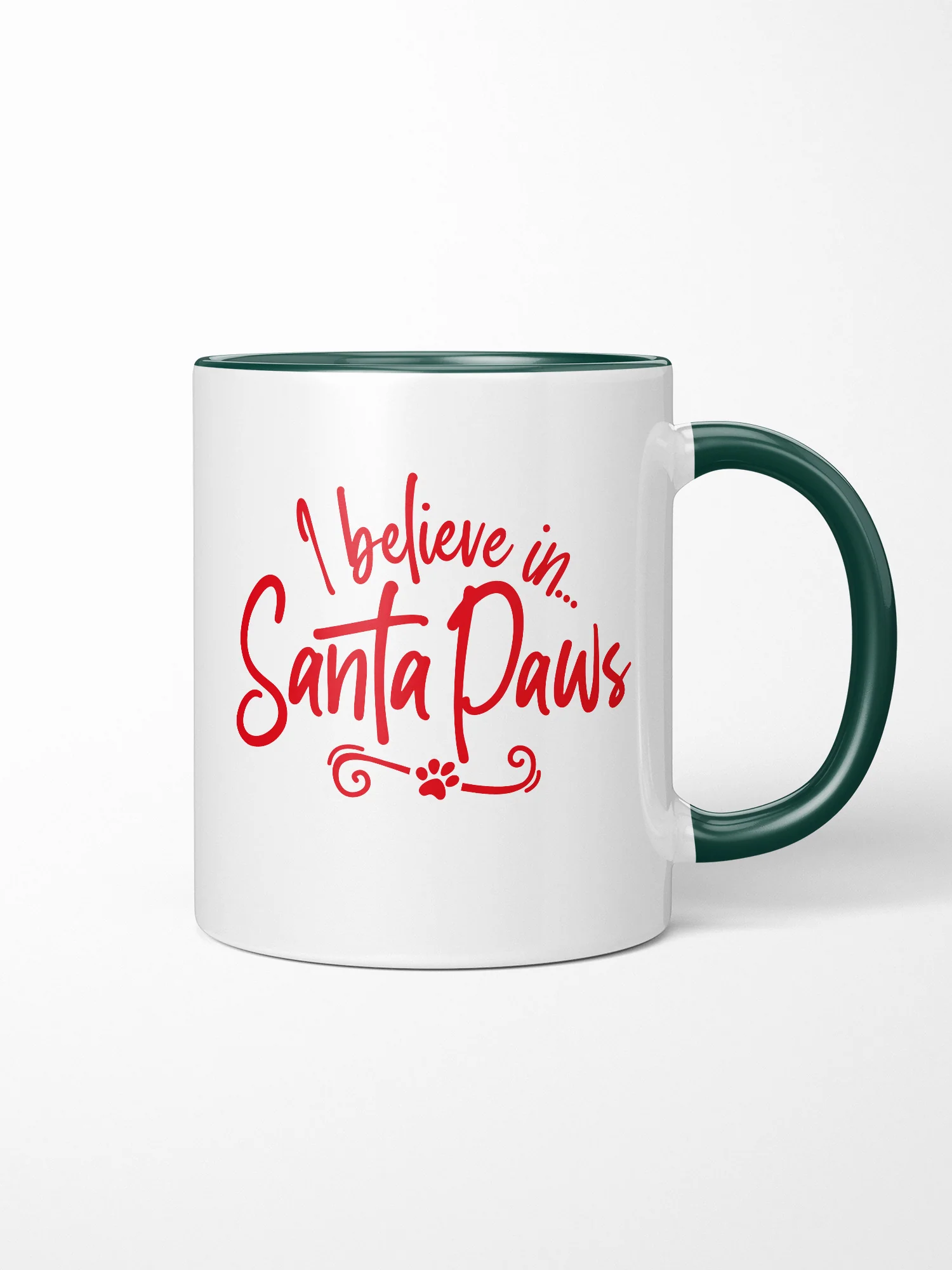 I Believe In Santa Paws Ceramic Mug - Image 3