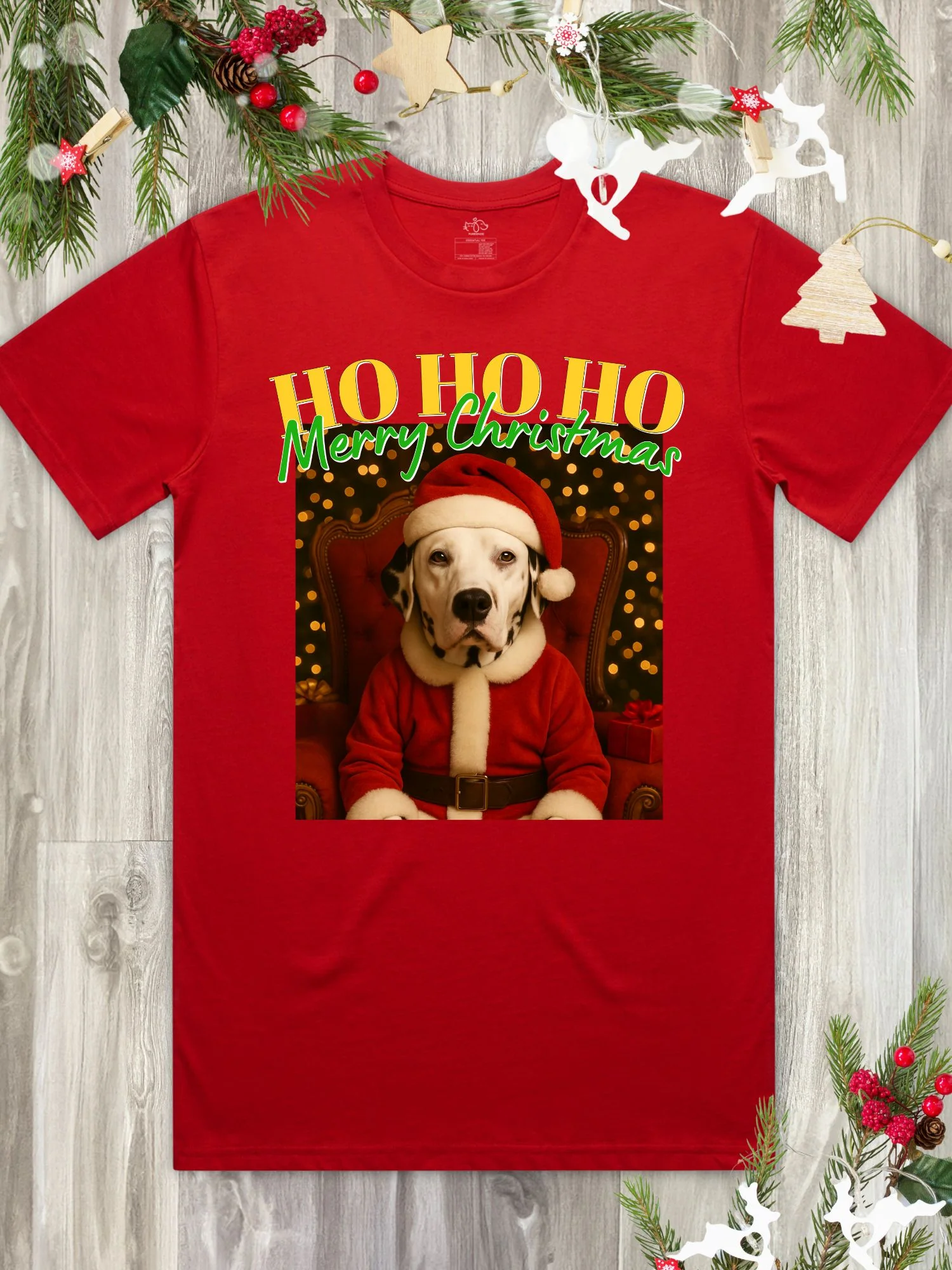 Santa Paws Custom Photo Regular Fit T-shirt - Image 6