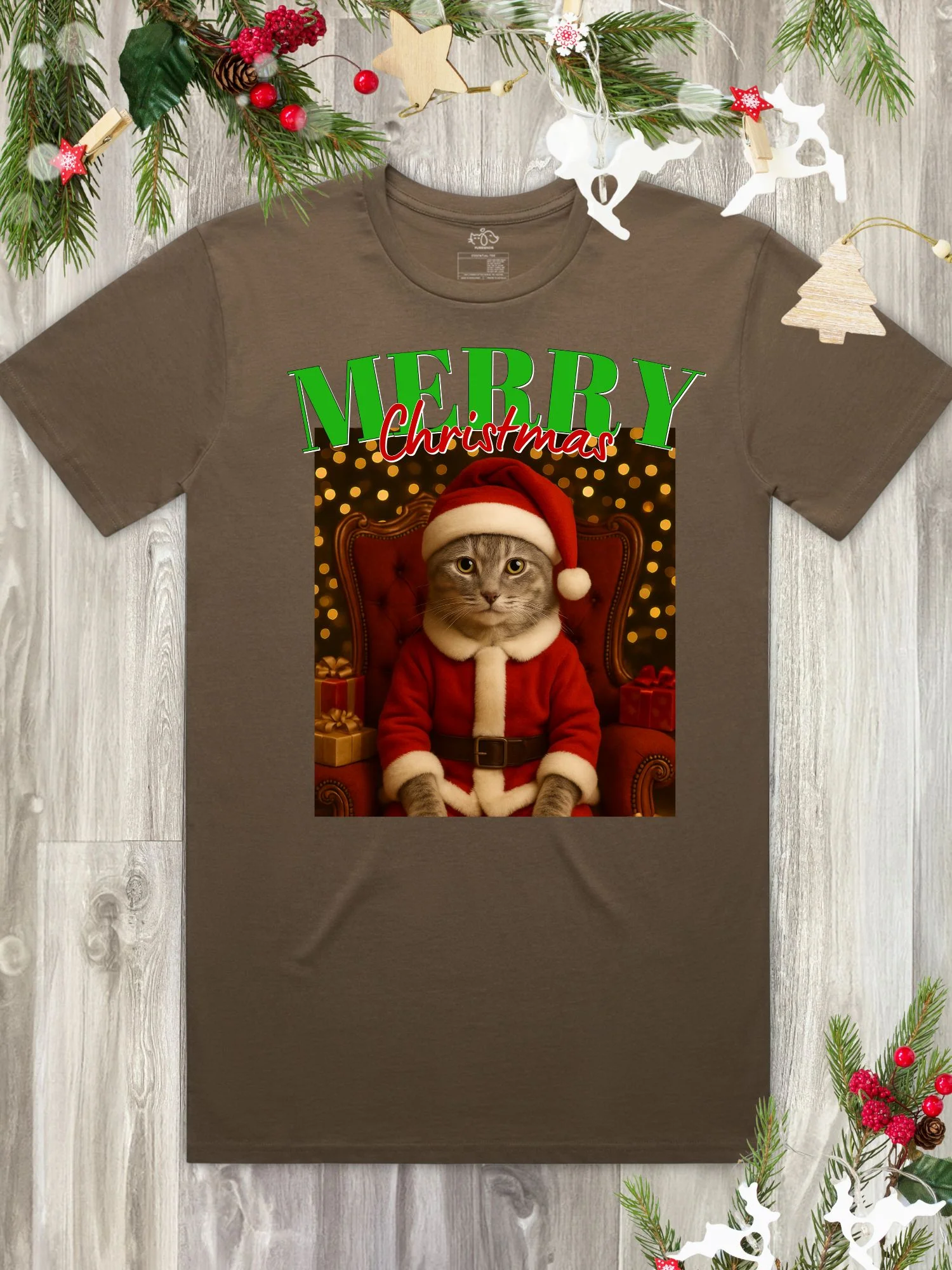 Santa Paws Custom Photo Regular Fit T-shirt - Image 8