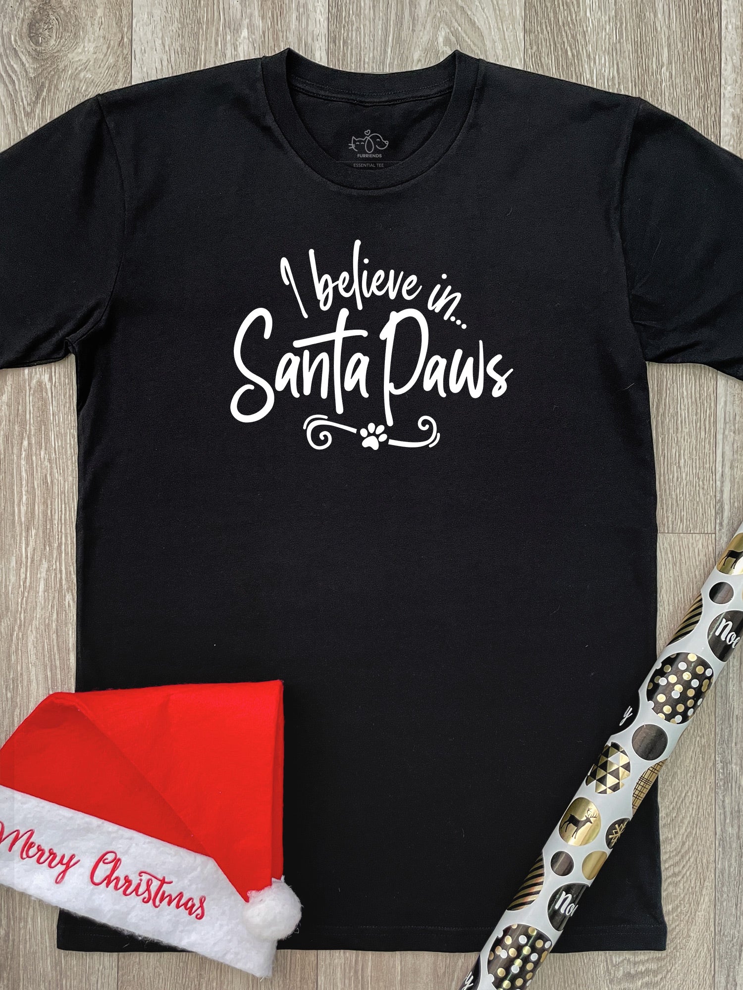 I Believe In Santa Paws Essential Unisex Tee