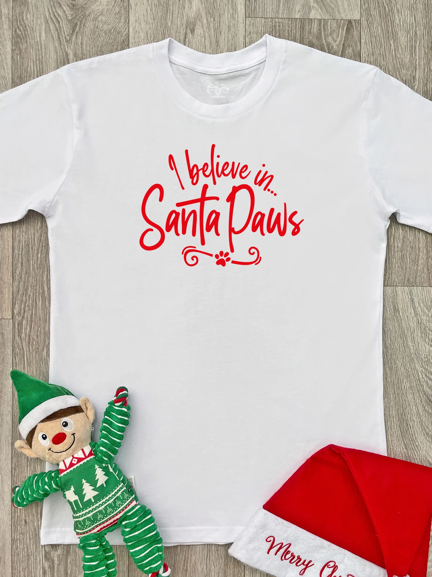 I Believe In Santa Paws Essential Unisex Tee - Image 2