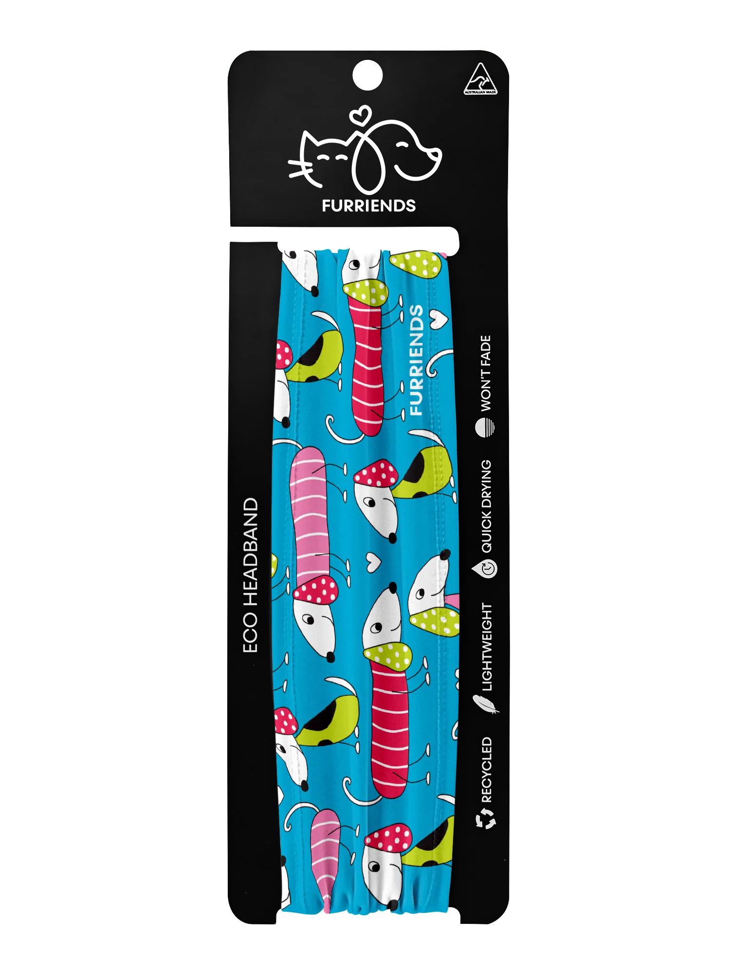 Sausage Dogs Eco Performance Headband - Image 10