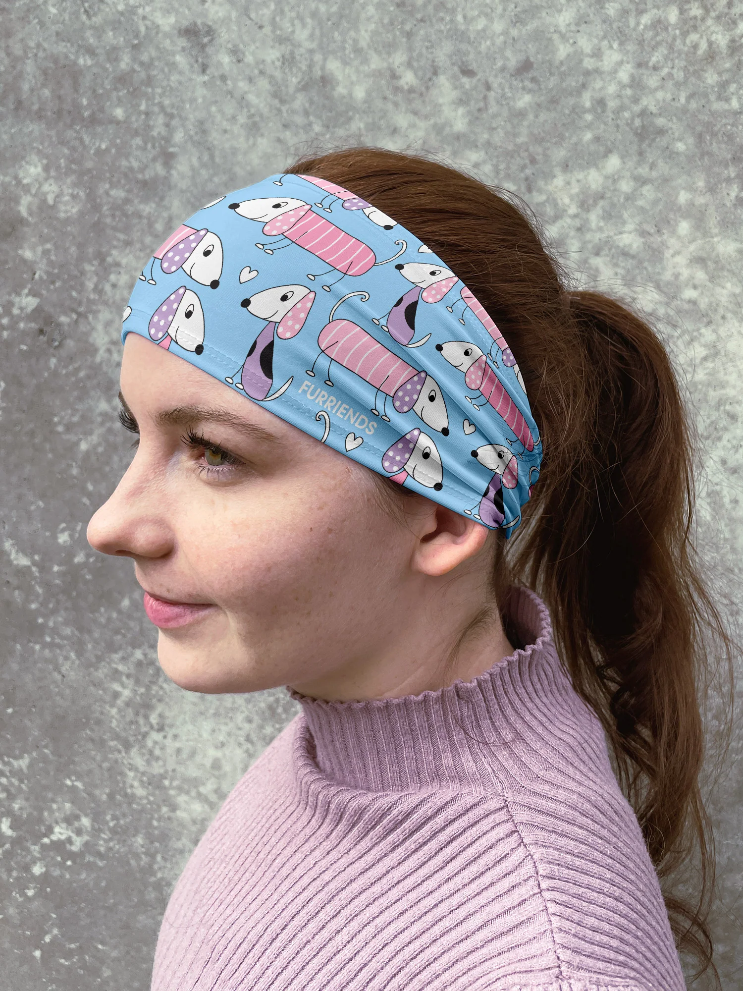 Sausage Dogs Eco Performance Headband - Image 7