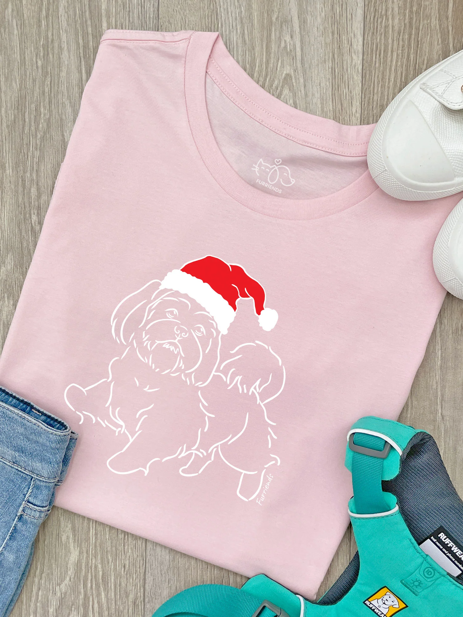 Shih Tzu Christmas Edition Ava Women's Regular Fit Tee - Image 4