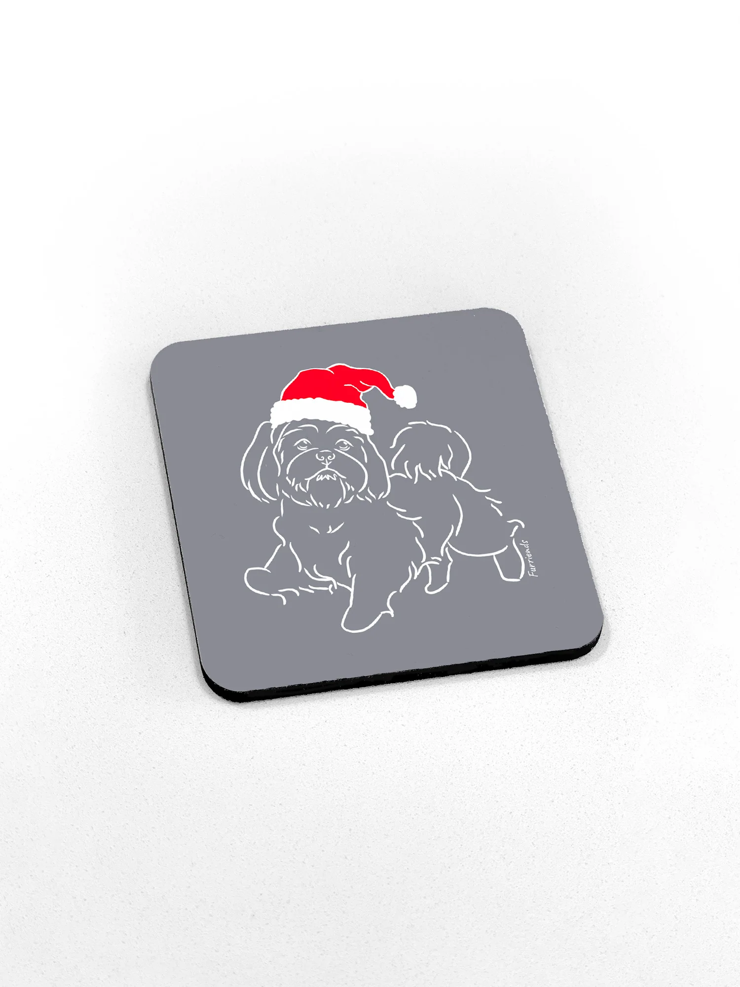 Shih Tzu Christmas Edition Coaster - Image 3