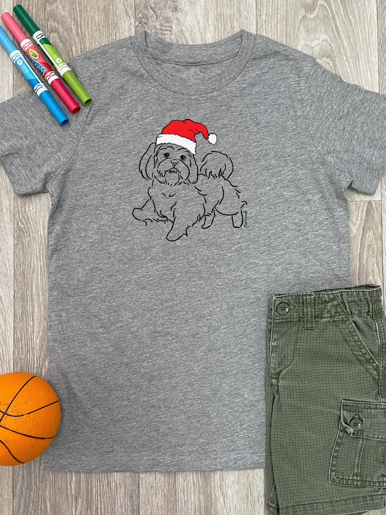 Shih Tzu Christmas Edition Youth Tee - Image 6