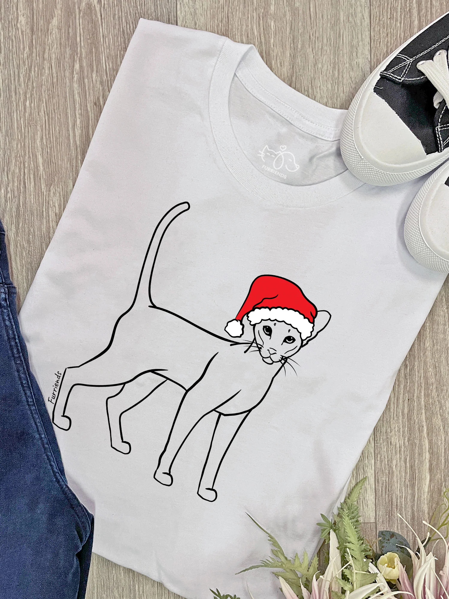 Siamese Christmas Edition Ava Women's Regular Fit Tee - Image 3