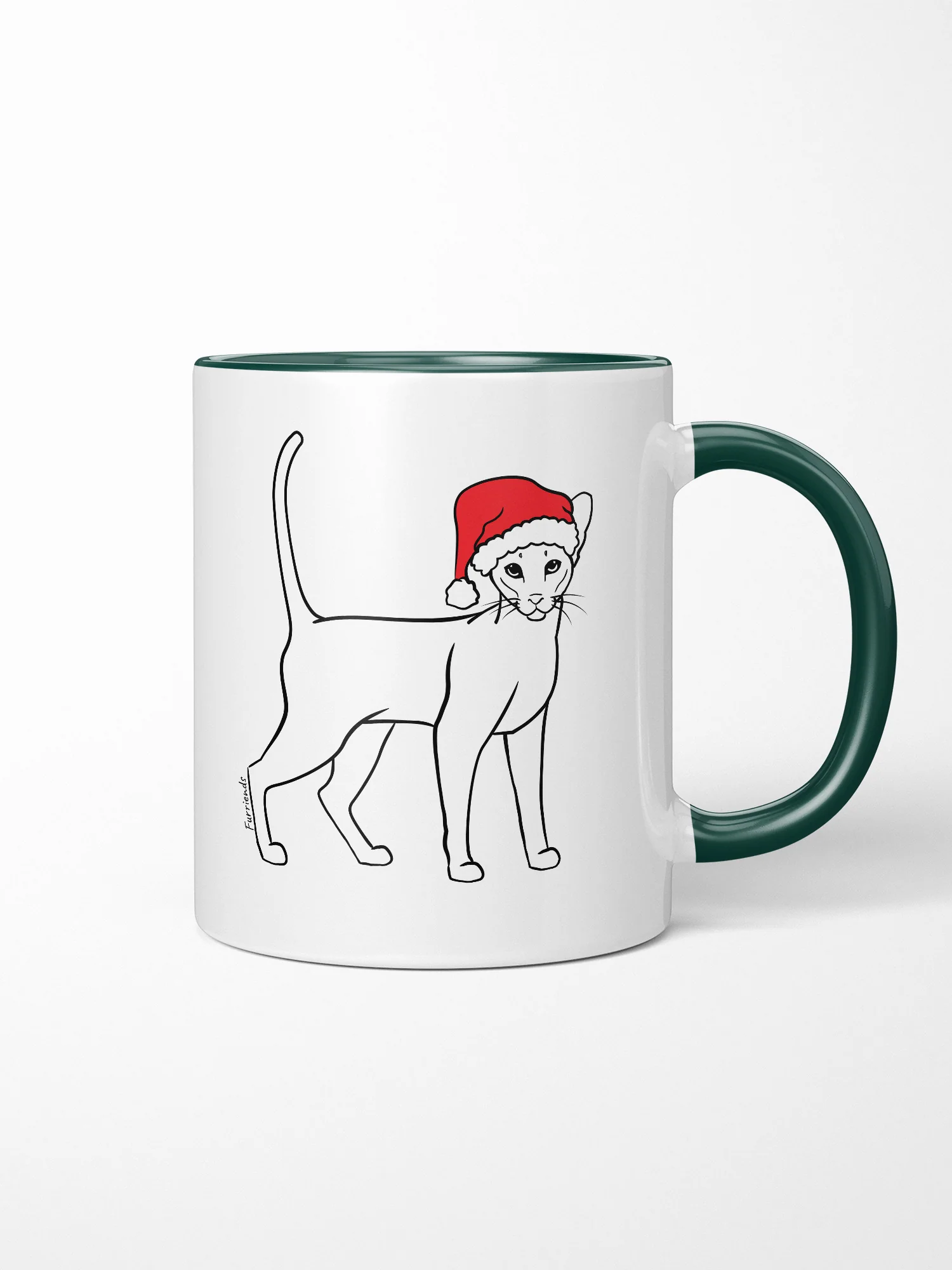 Siamese Christmas Edition Ceramic Mug - Image 3