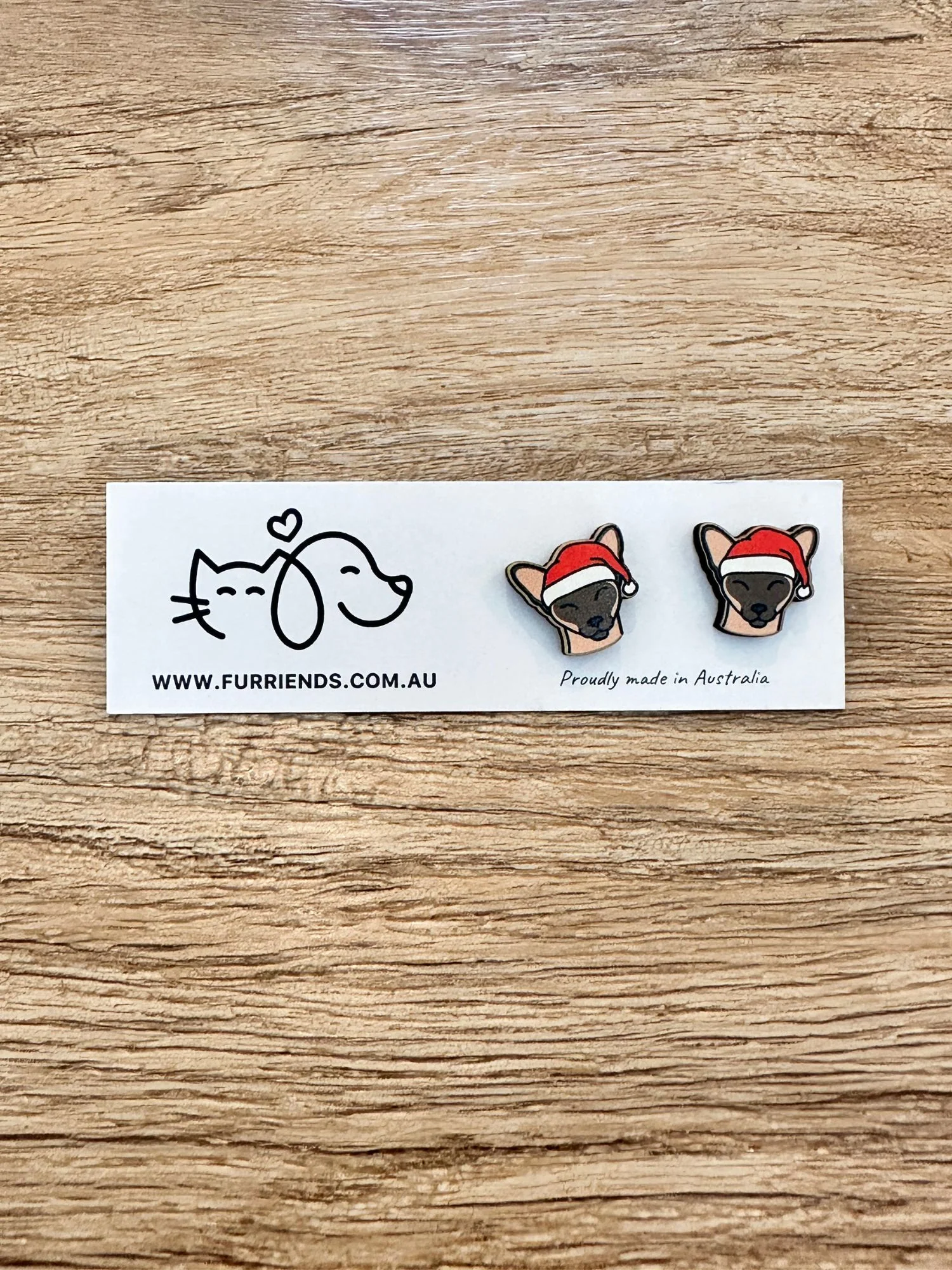 Siamese Christmas Edition ColourPop Stud Earrings - Image 2