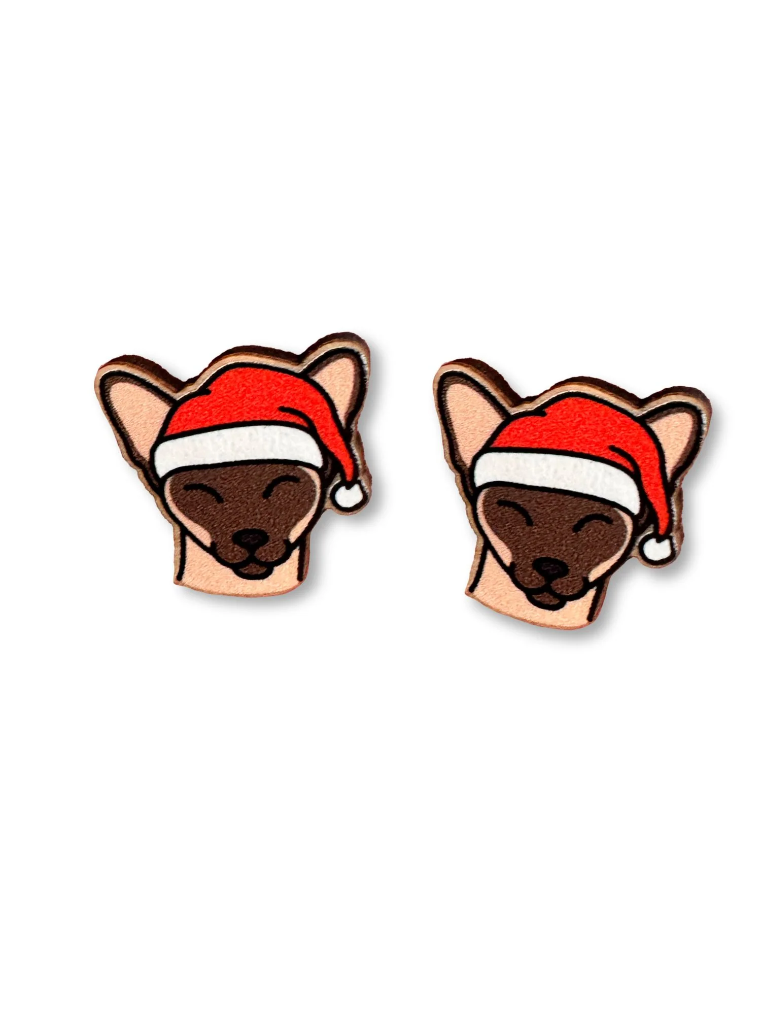 Siamese Christmas Edition ColourPop Stud Earrings - Image 3