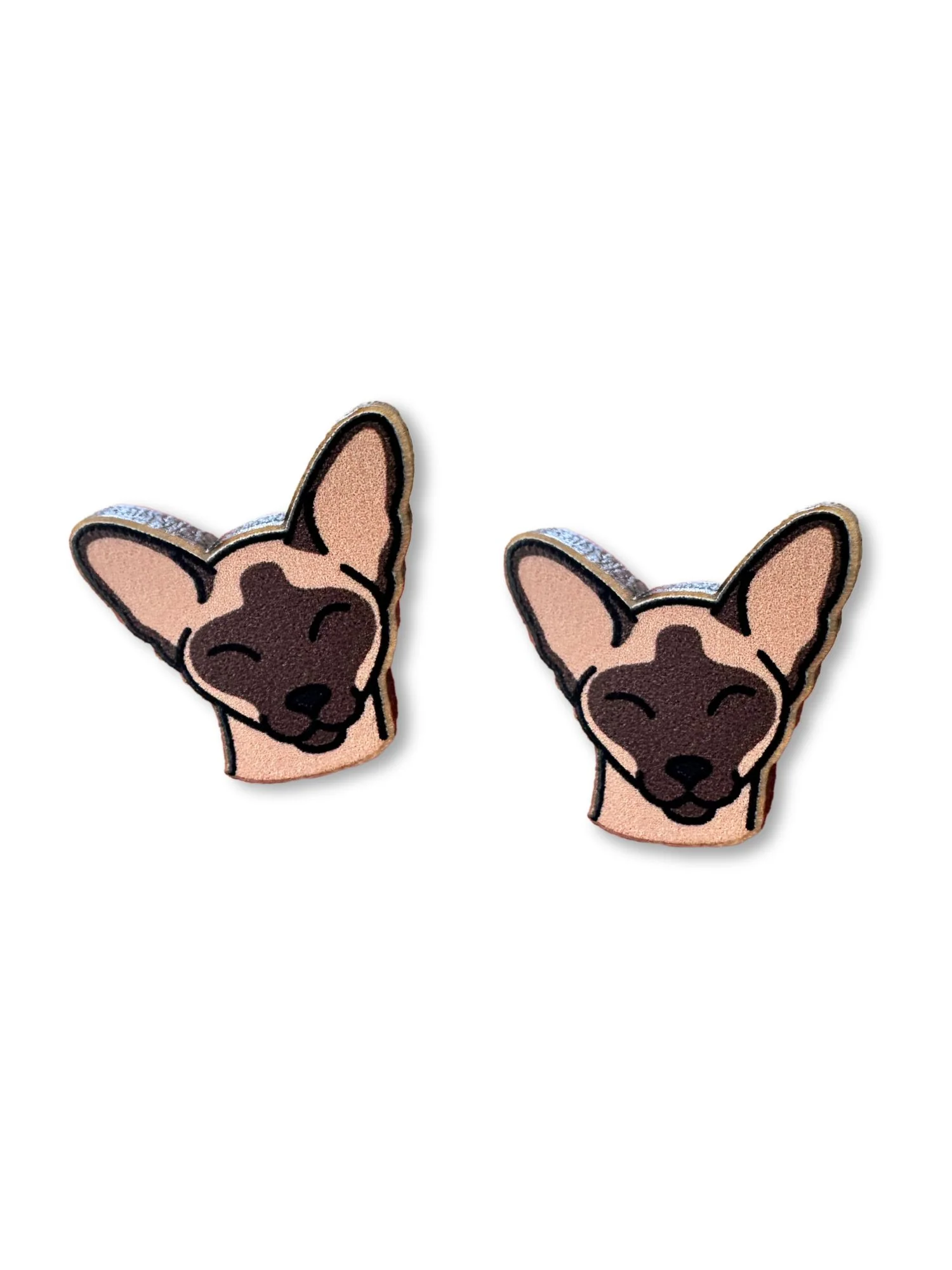Siamese ColourPop Stud Earrings - Image 3