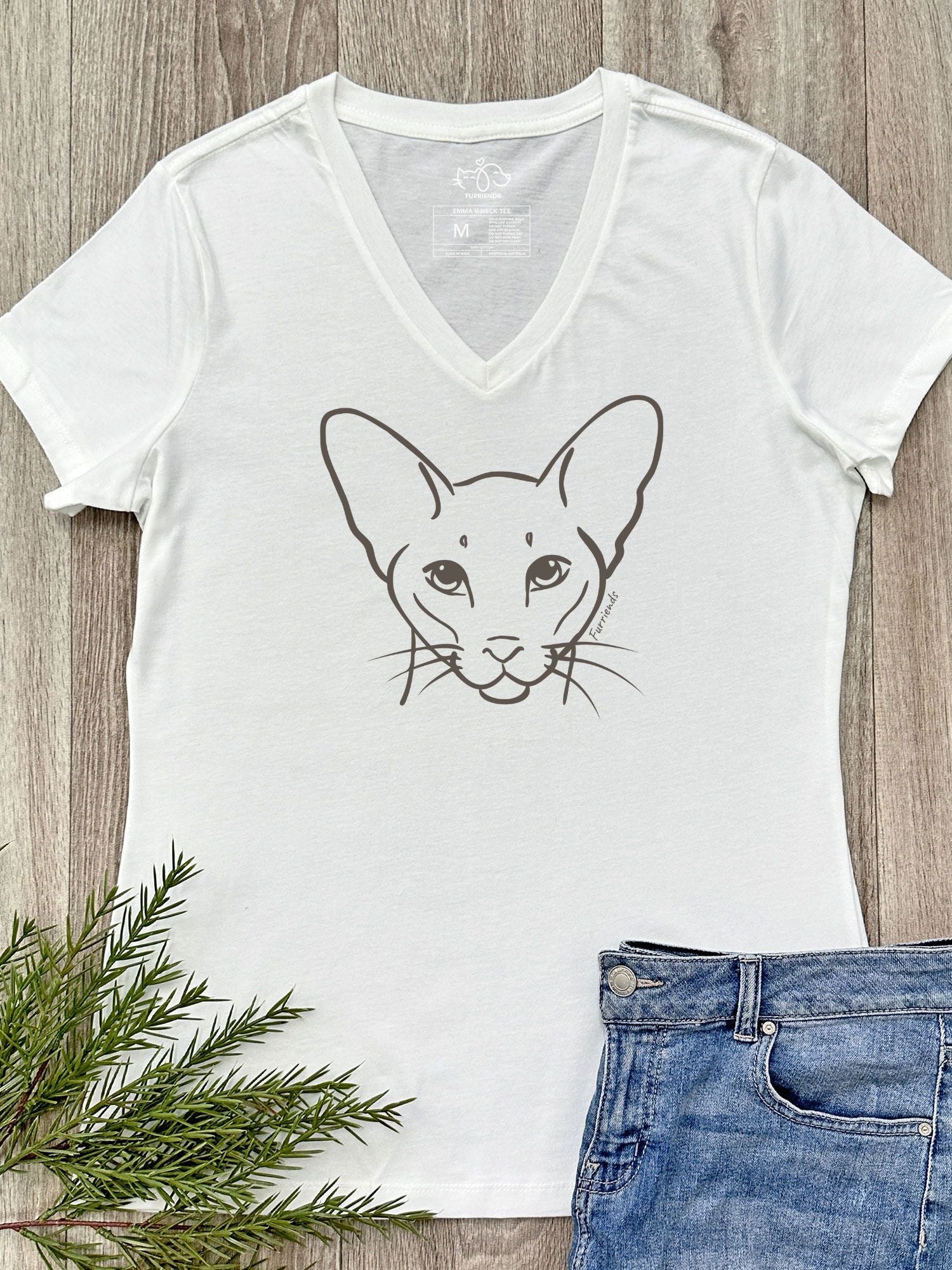 Siamese Emma Women's V-Neck Tee - Image 5