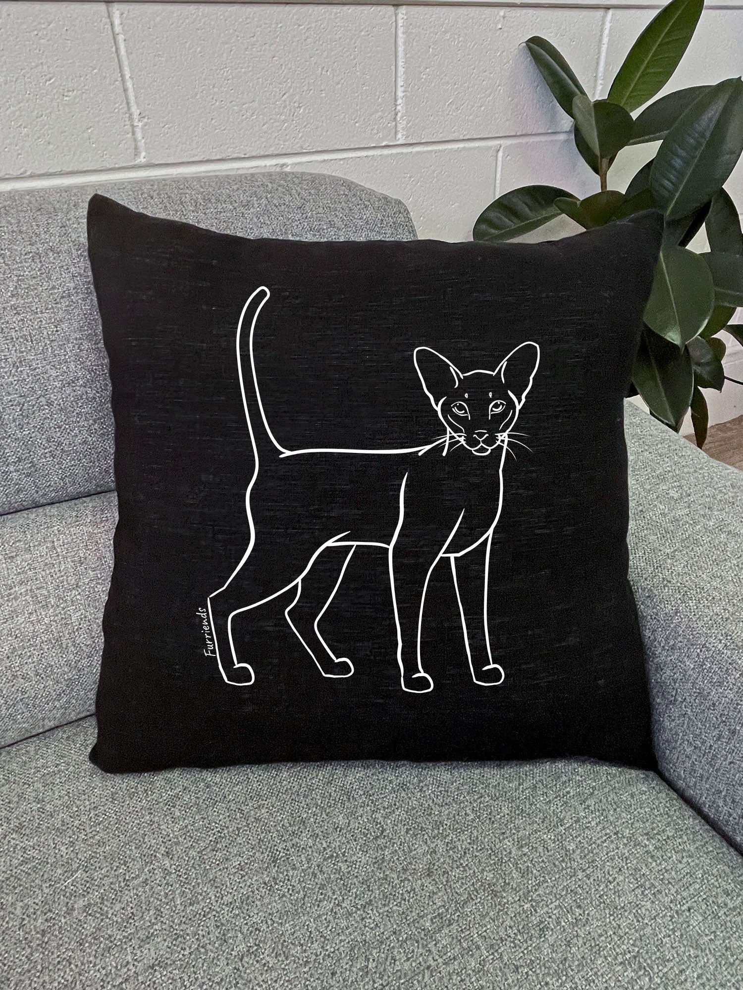 Siamese Linen Cushion Cover - Image 4
