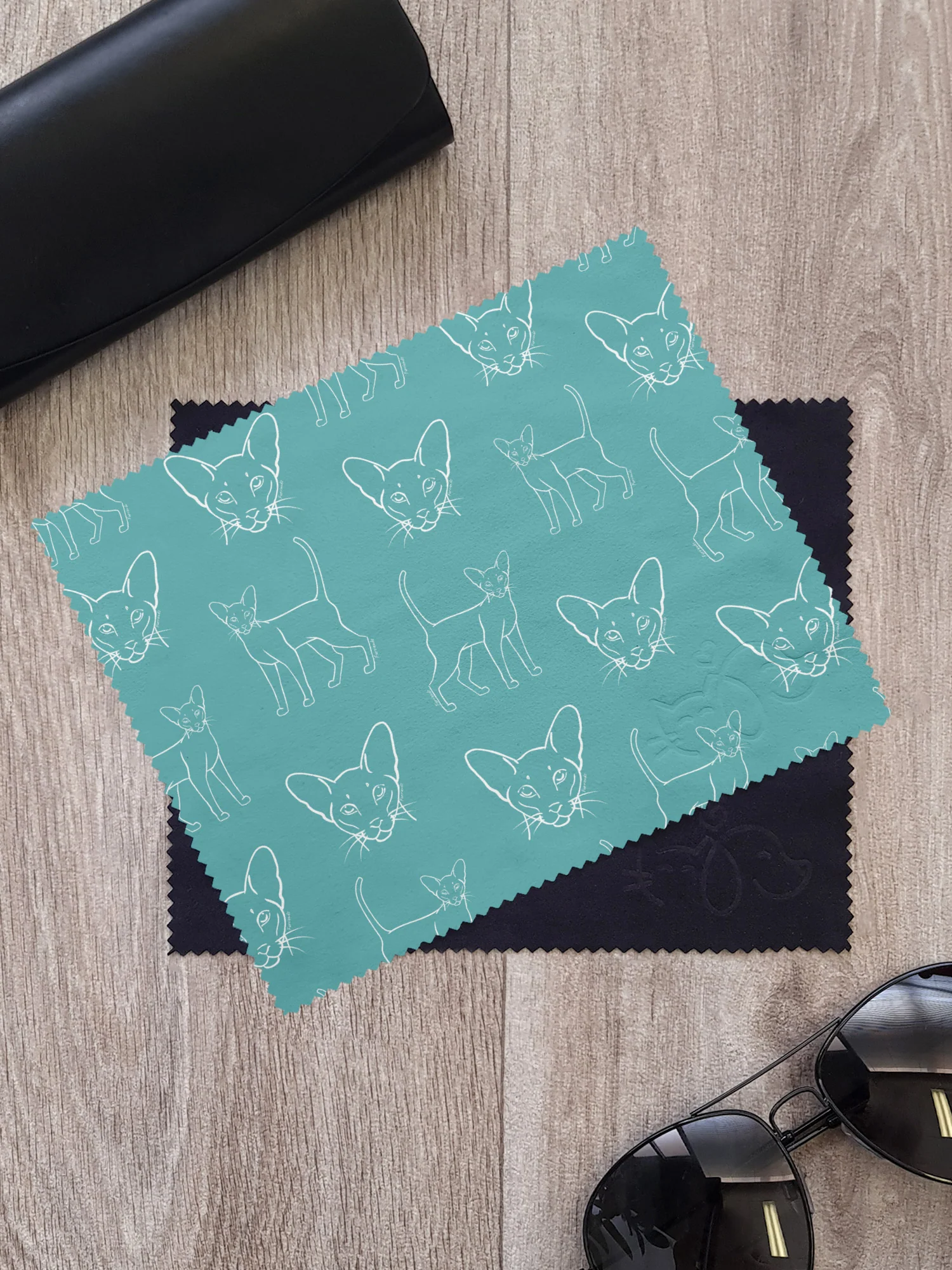 Siamese Microfibre Suede Glasses Cleaning Cloths (Twinpack)
