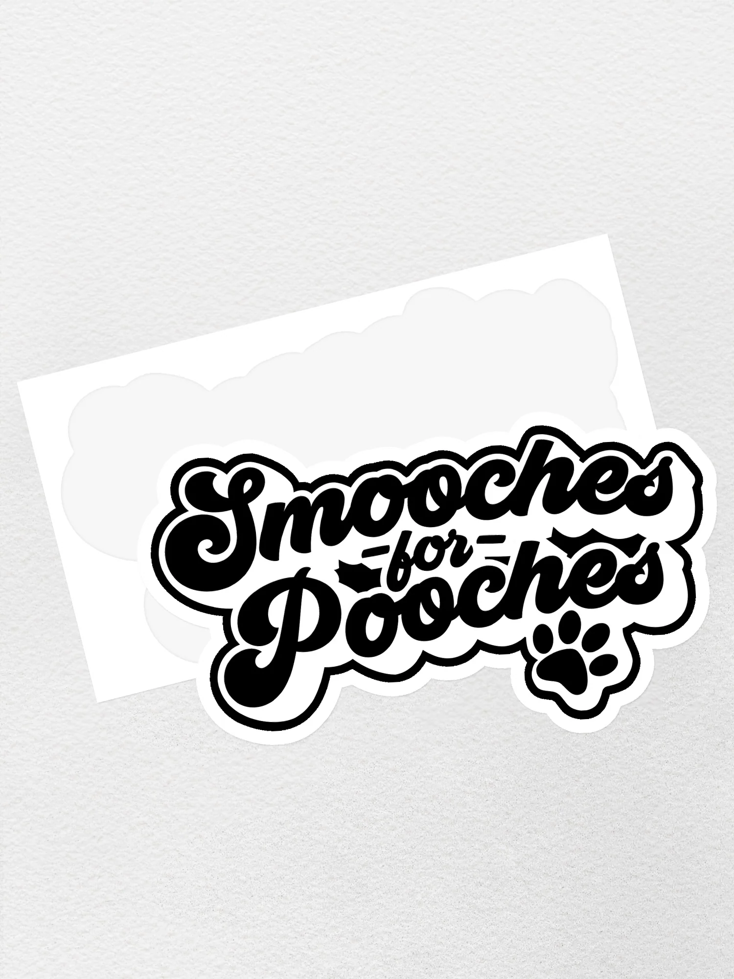 Smooches For Pooches Sticker - Image 2