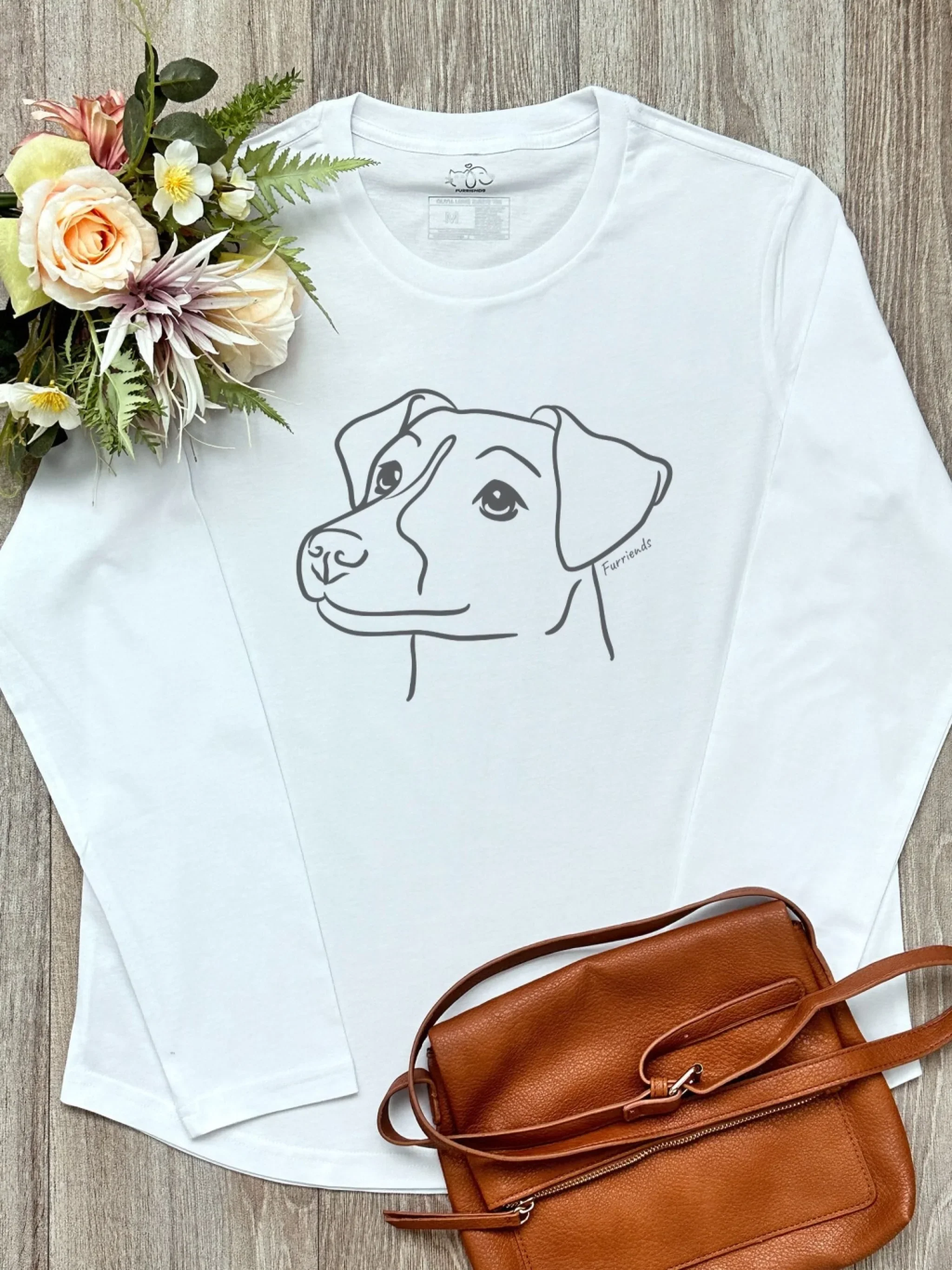 Smooth Coat Jack Russell Terrier Olivia Women's Long Sleeve T-Shirt - Image 2