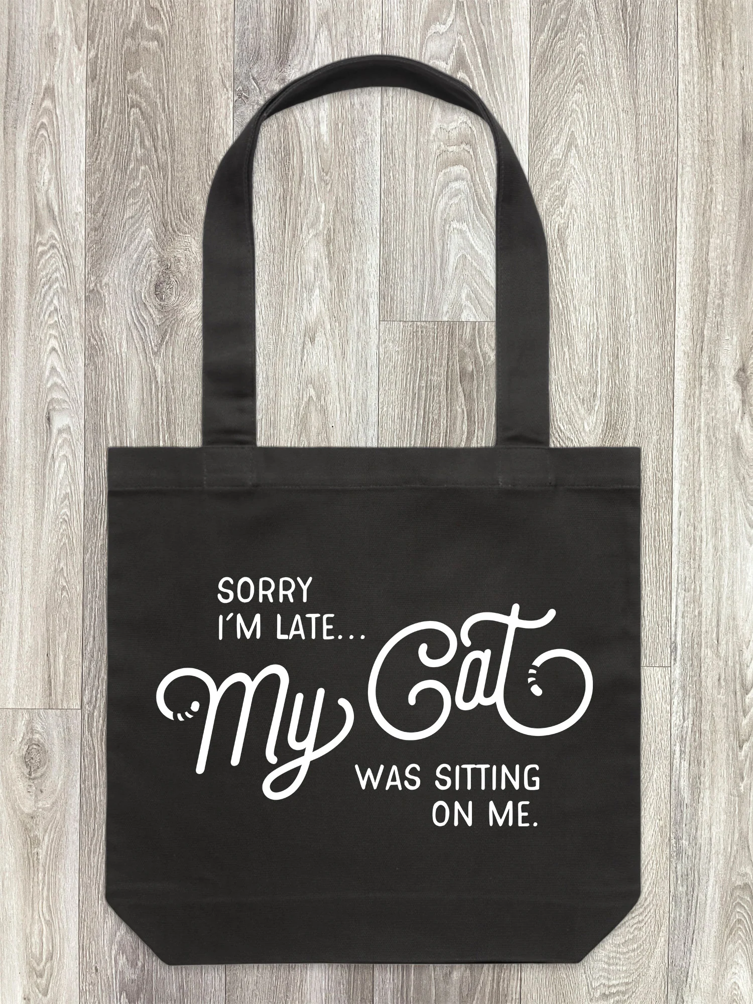 Sorry I'm Late My Cat Was Sitting On Me Edith Tote Bag - Image 7