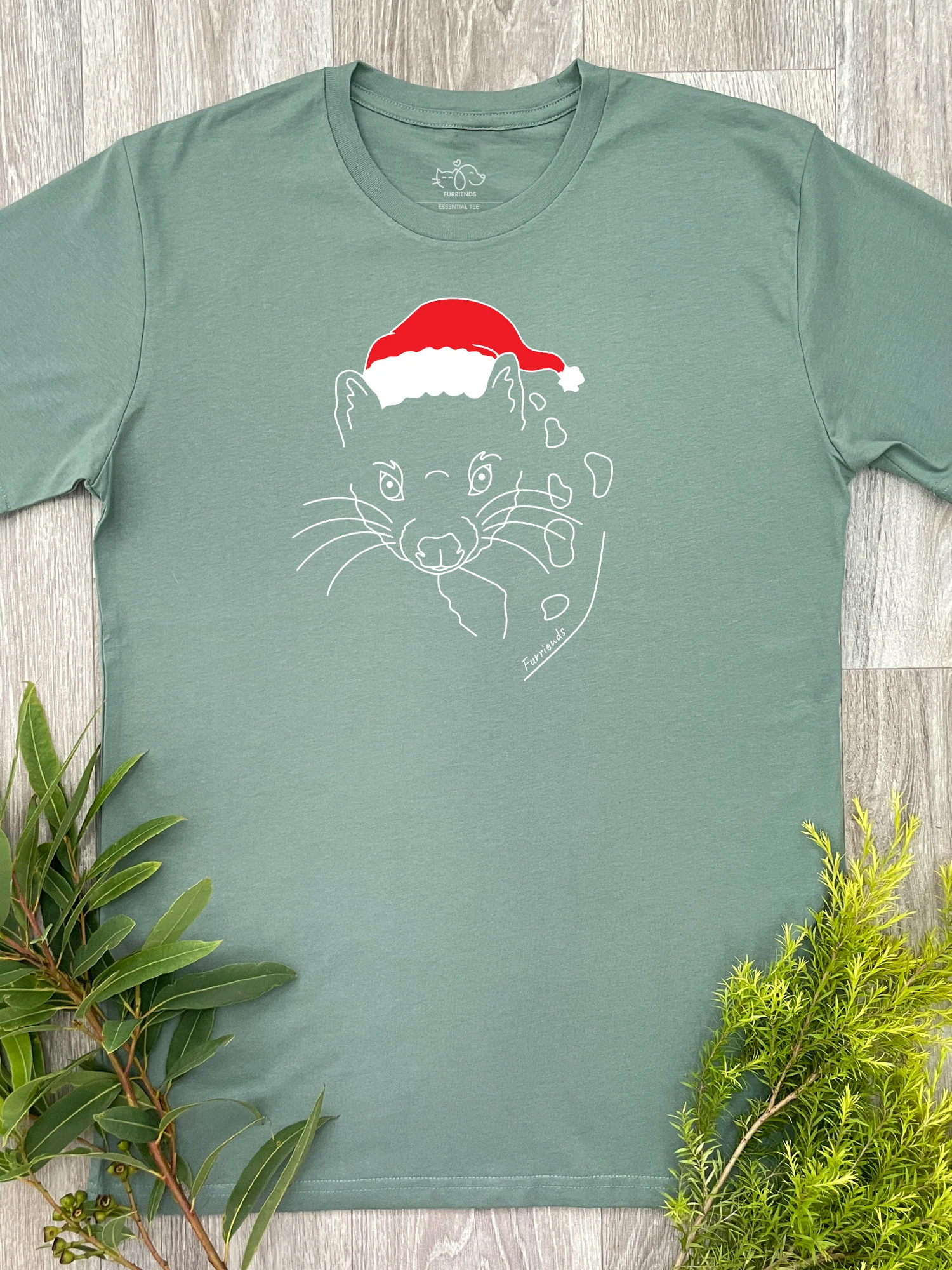 Spotted-Tailed Quoll Christmas Edition Essential Unisex Tee - Image 3