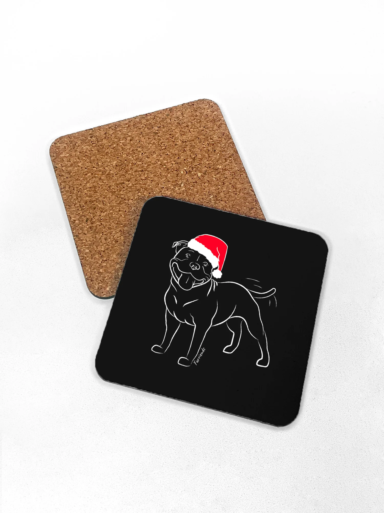 Staffordshire Bull Terrier Christmas Edition Coaster - Image 5