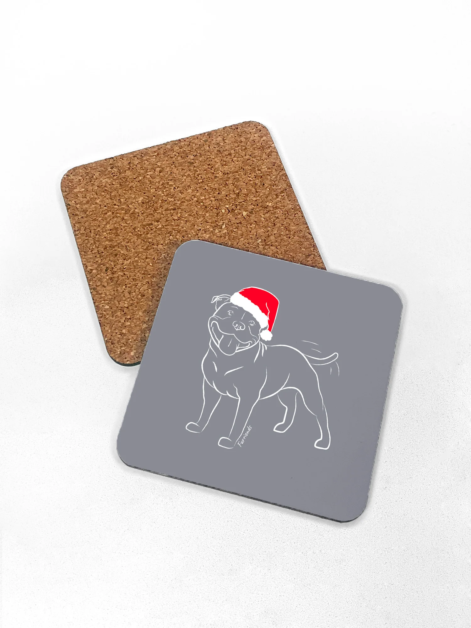 Staffordshire Bull Terrier Christmas Edition Coaster - Image 6