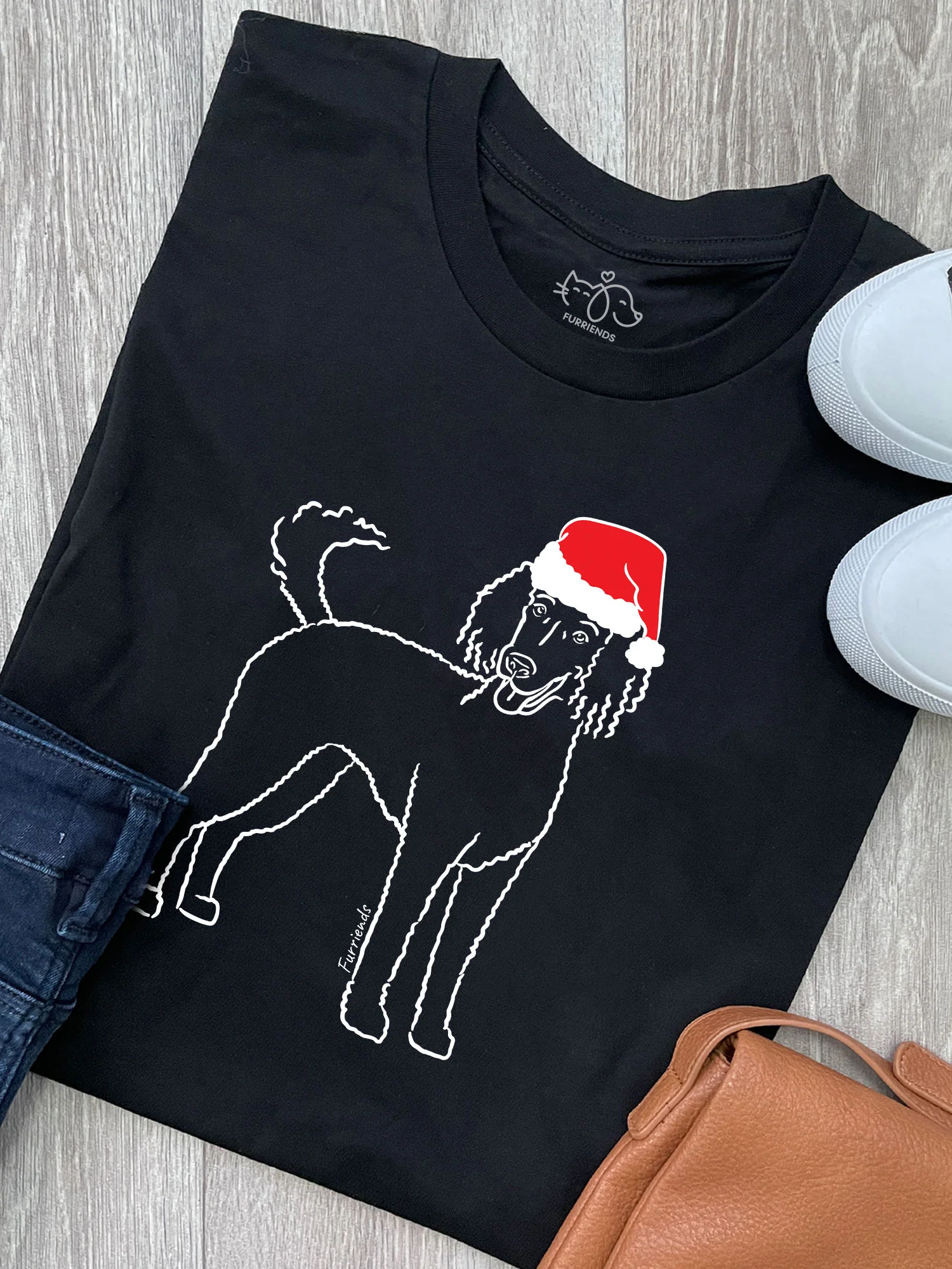 Poodle Christmas Edition Ava Women's Regular Fit Tee - Image 3