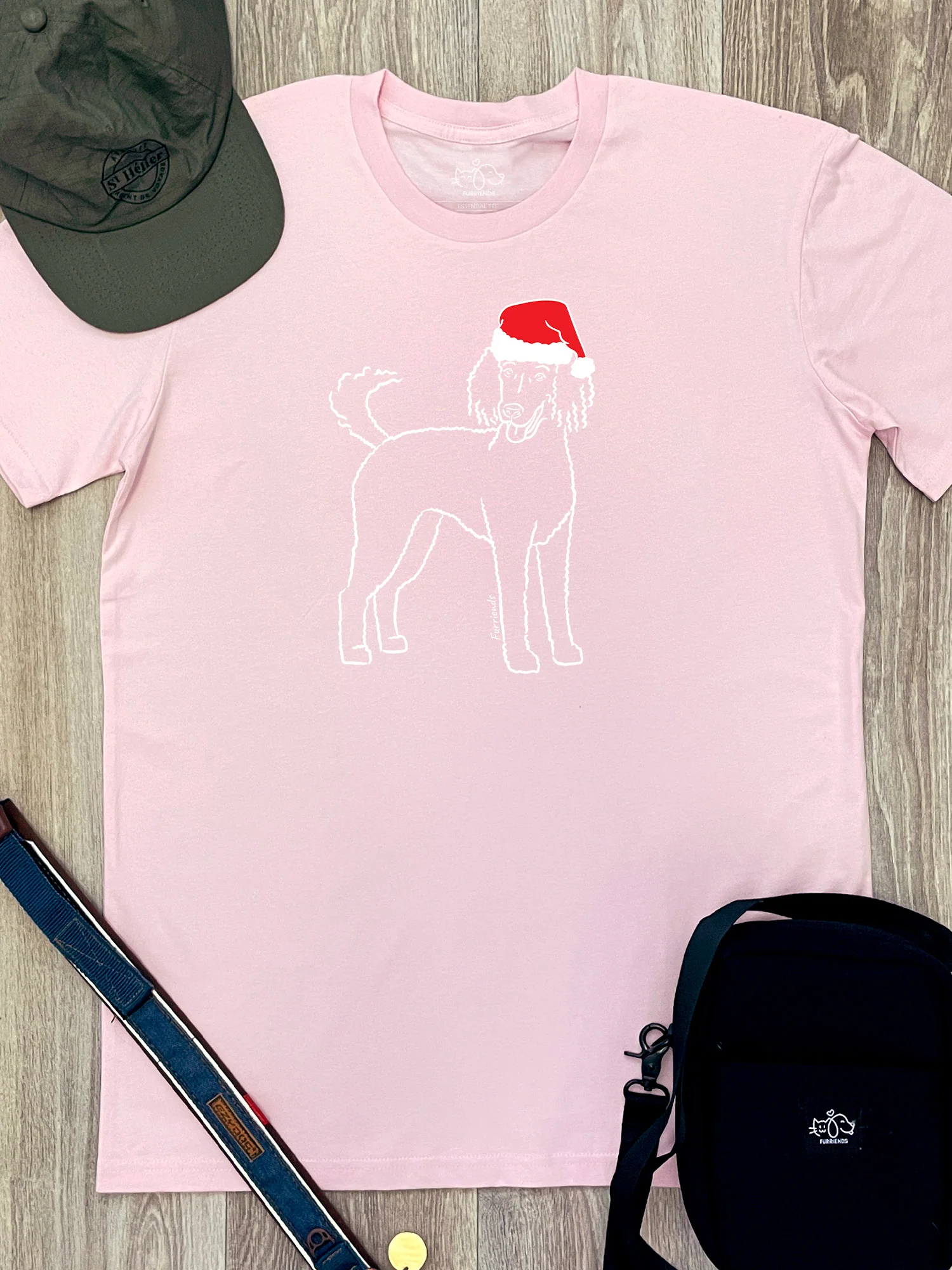 Poodle Christmas Edition Essential Unisex Tee - Image 3