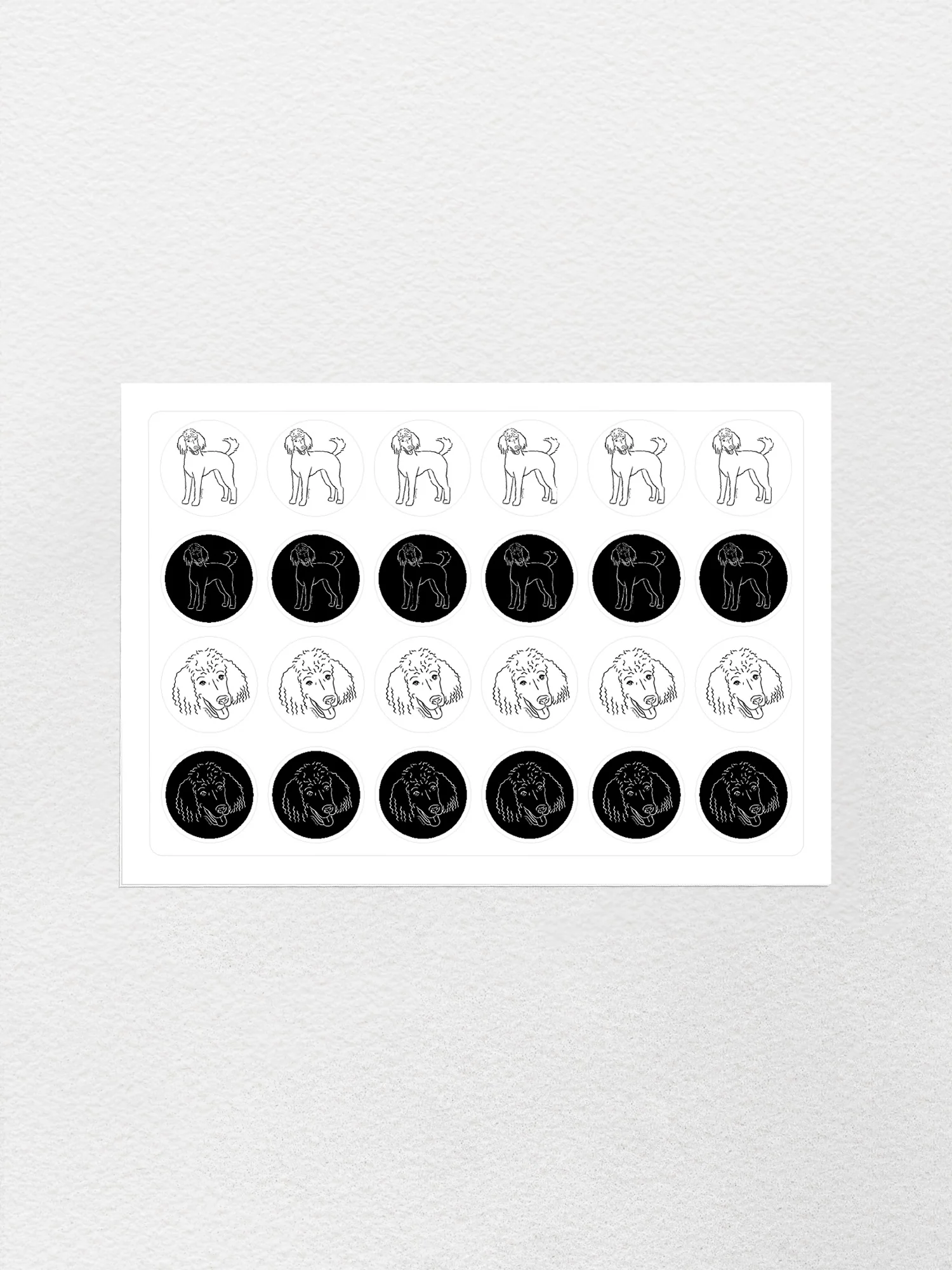 Poodle Sticker Sheet - Image 2
