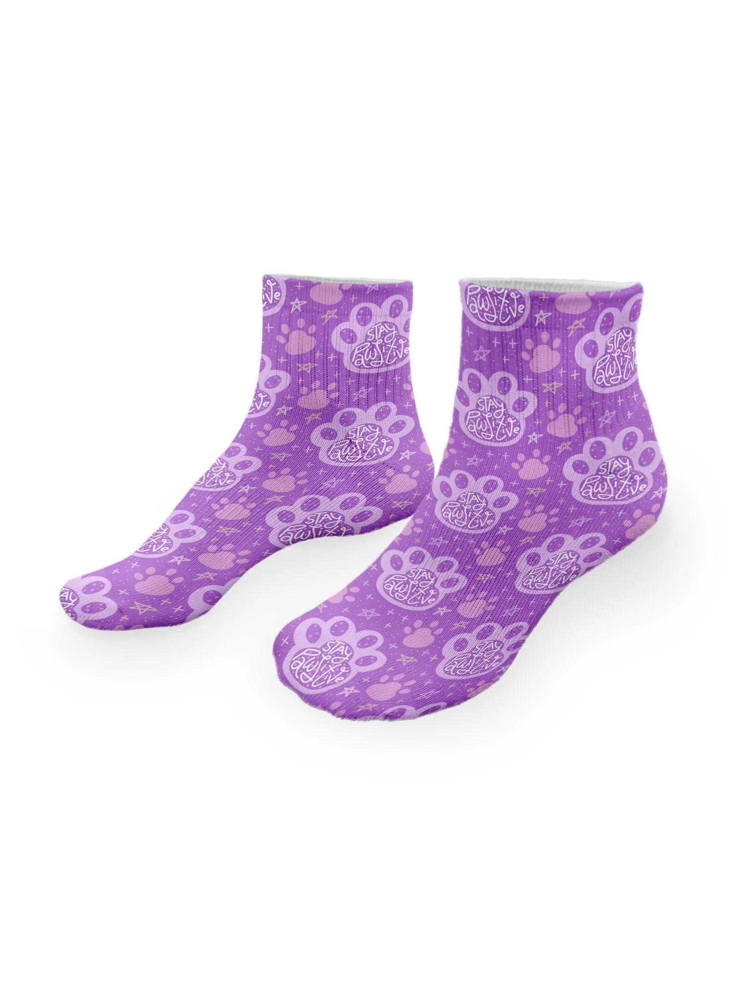 Stay Pawsitive Ankle Socks - Image 2