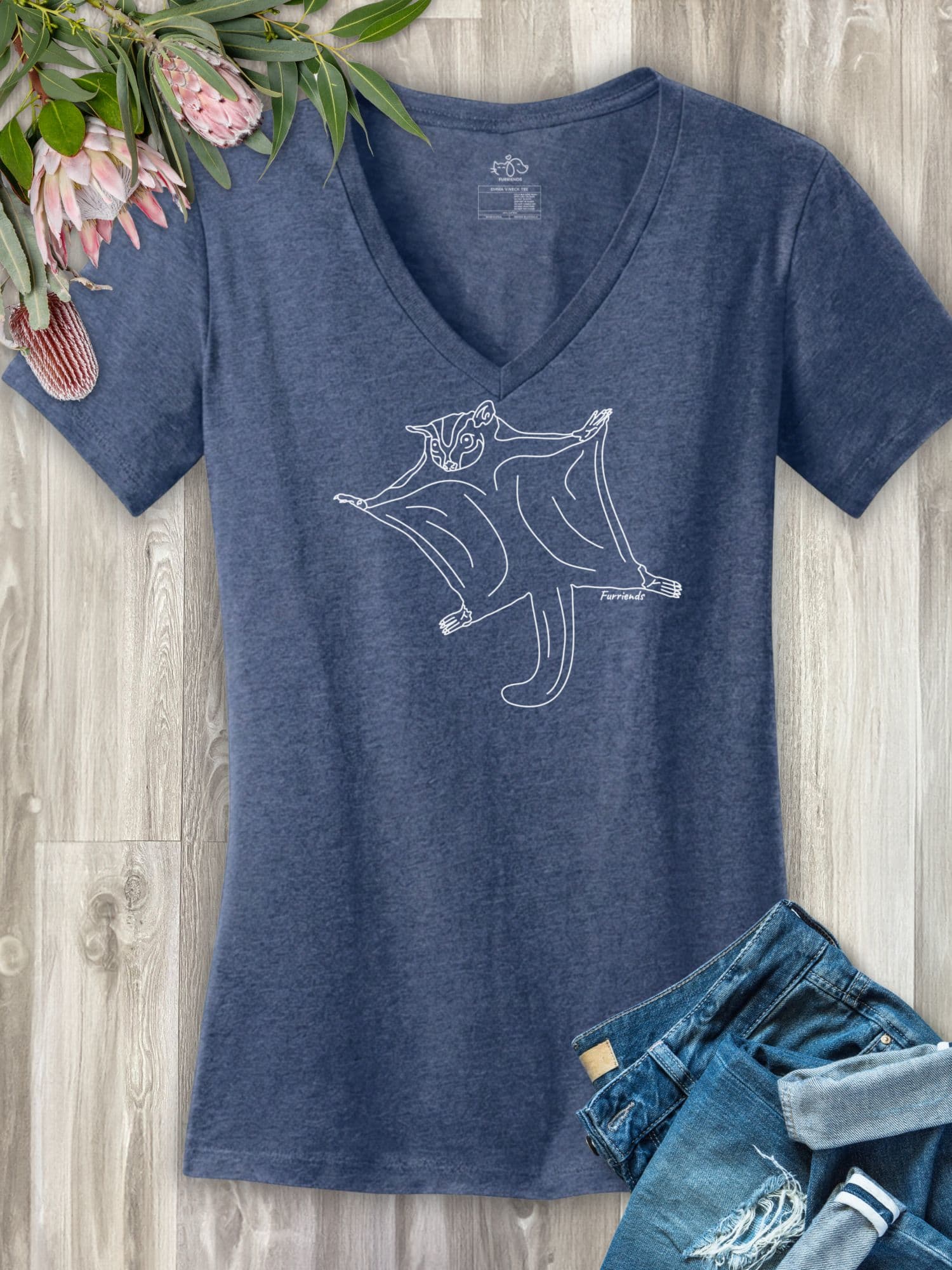 Sugar Glider Emma Women's V-Neck Tee - Image 3