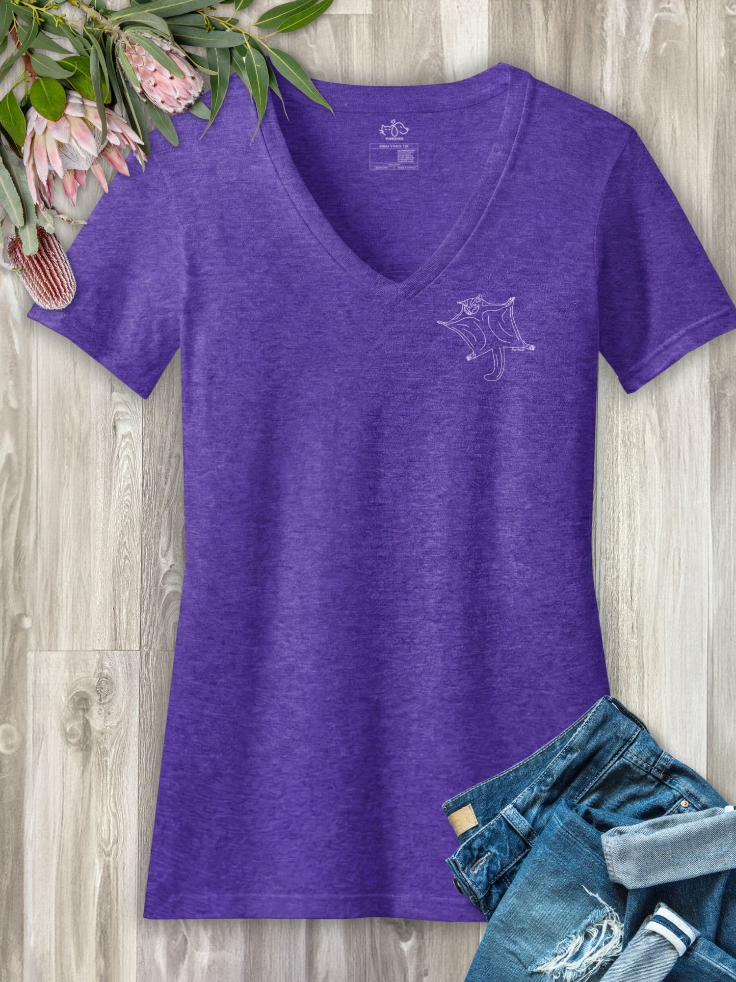 Sugar Glider Emma Women's V-Neck Tee - Image 6