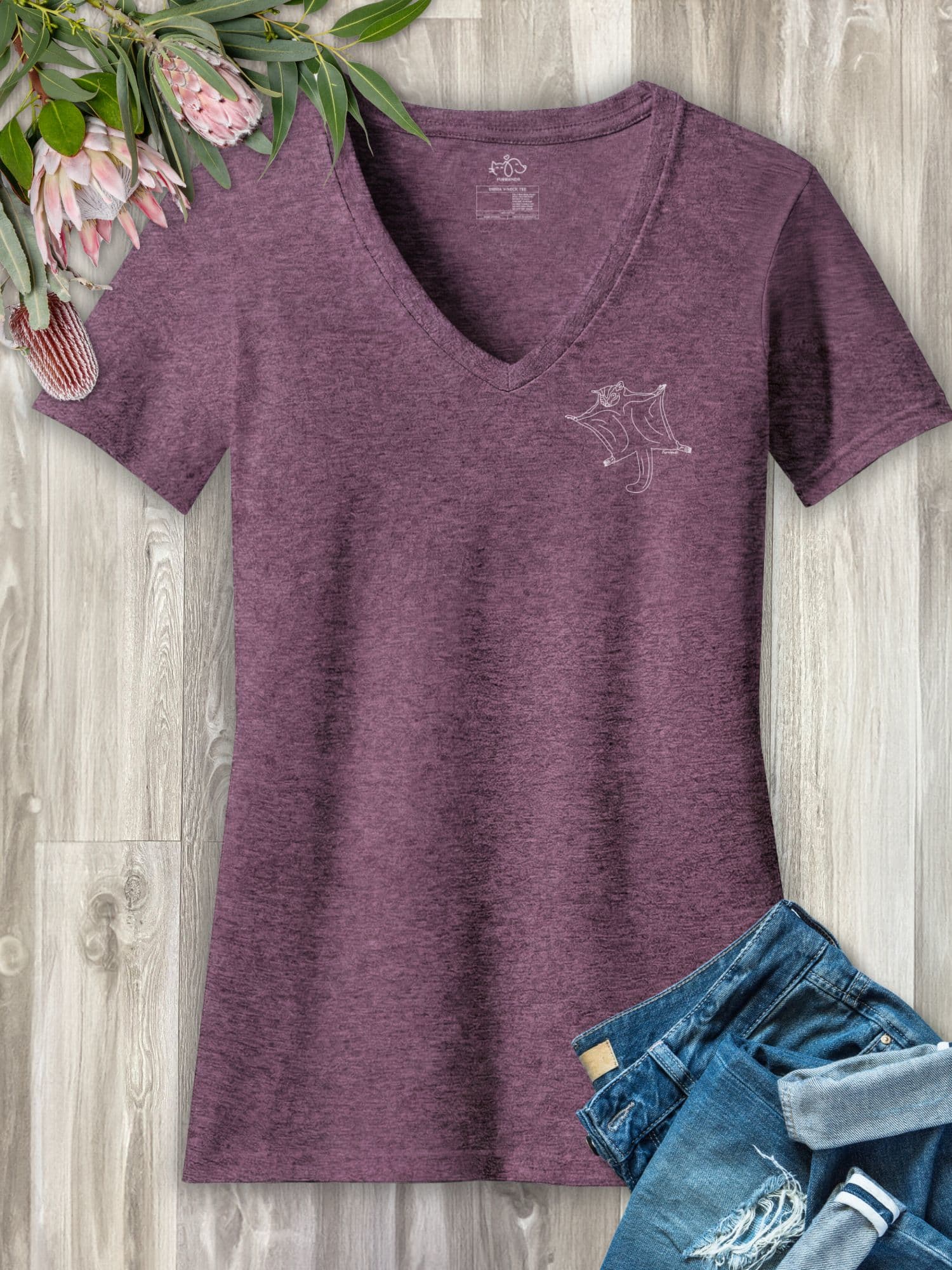 Sugar Glider Emma Women's V-Neck Tee - Image 8