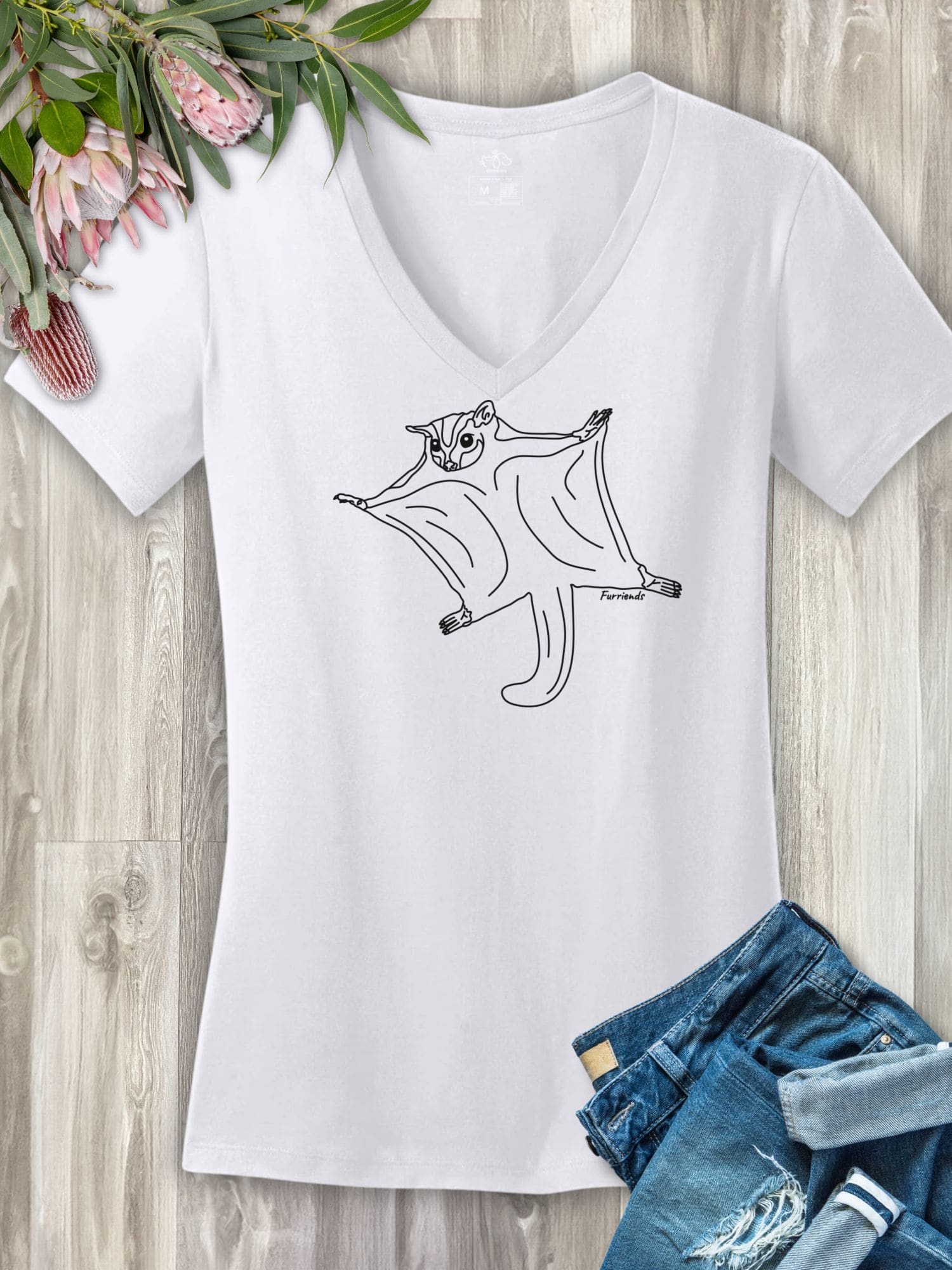 Sugar Glider Emma Women's V-Neck Tee - Image 9