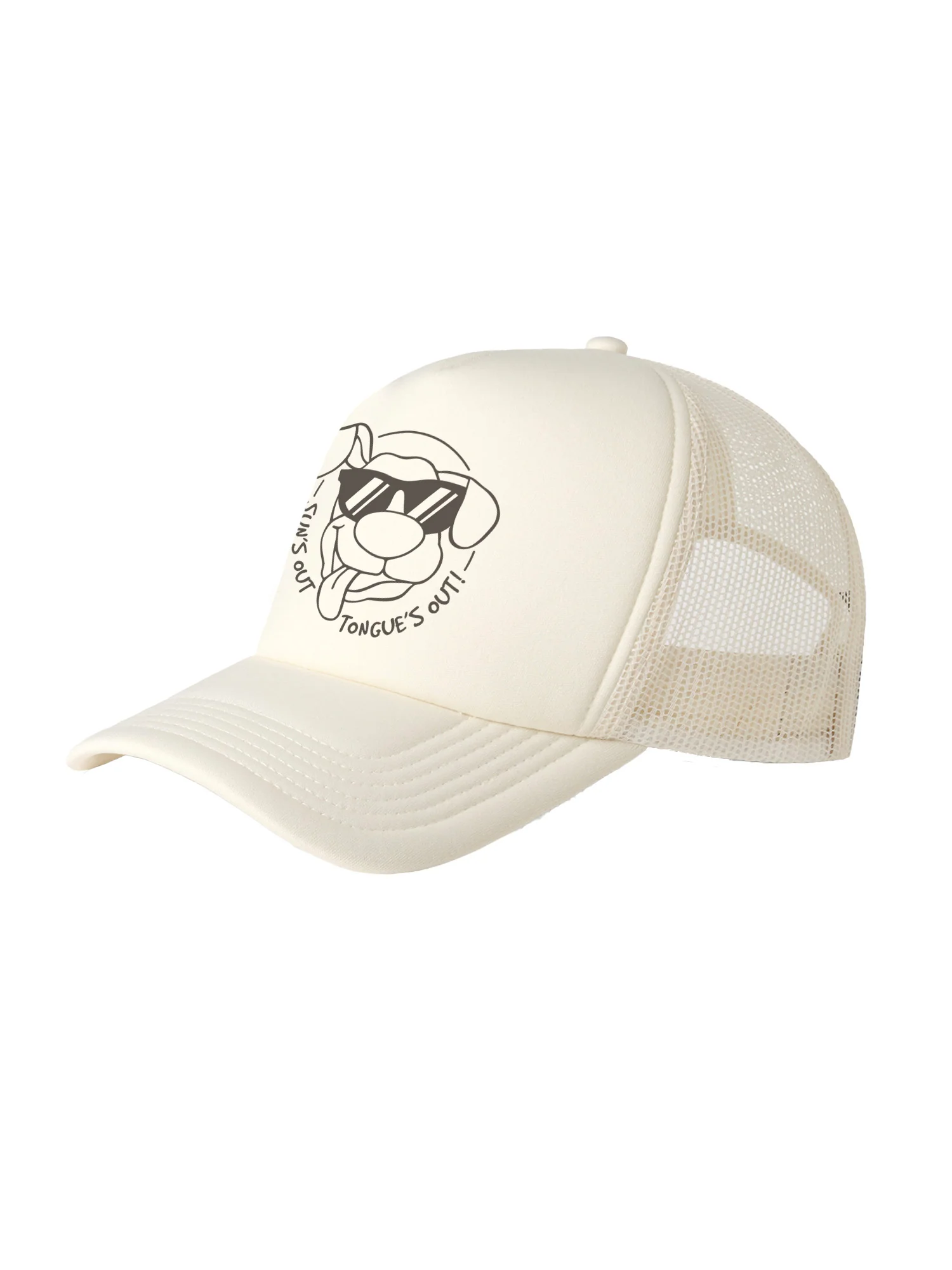 Sun's Out Tongue's Out Foam Trucker Cap - Image 2