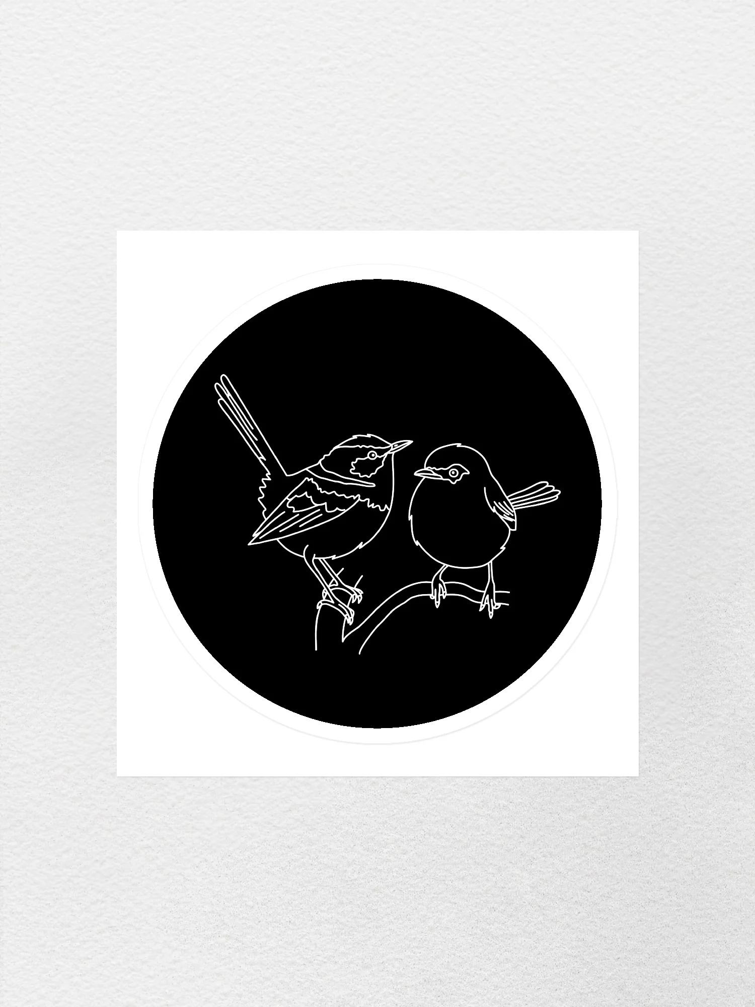 Superb Fairy Wren Sticker - Image 3