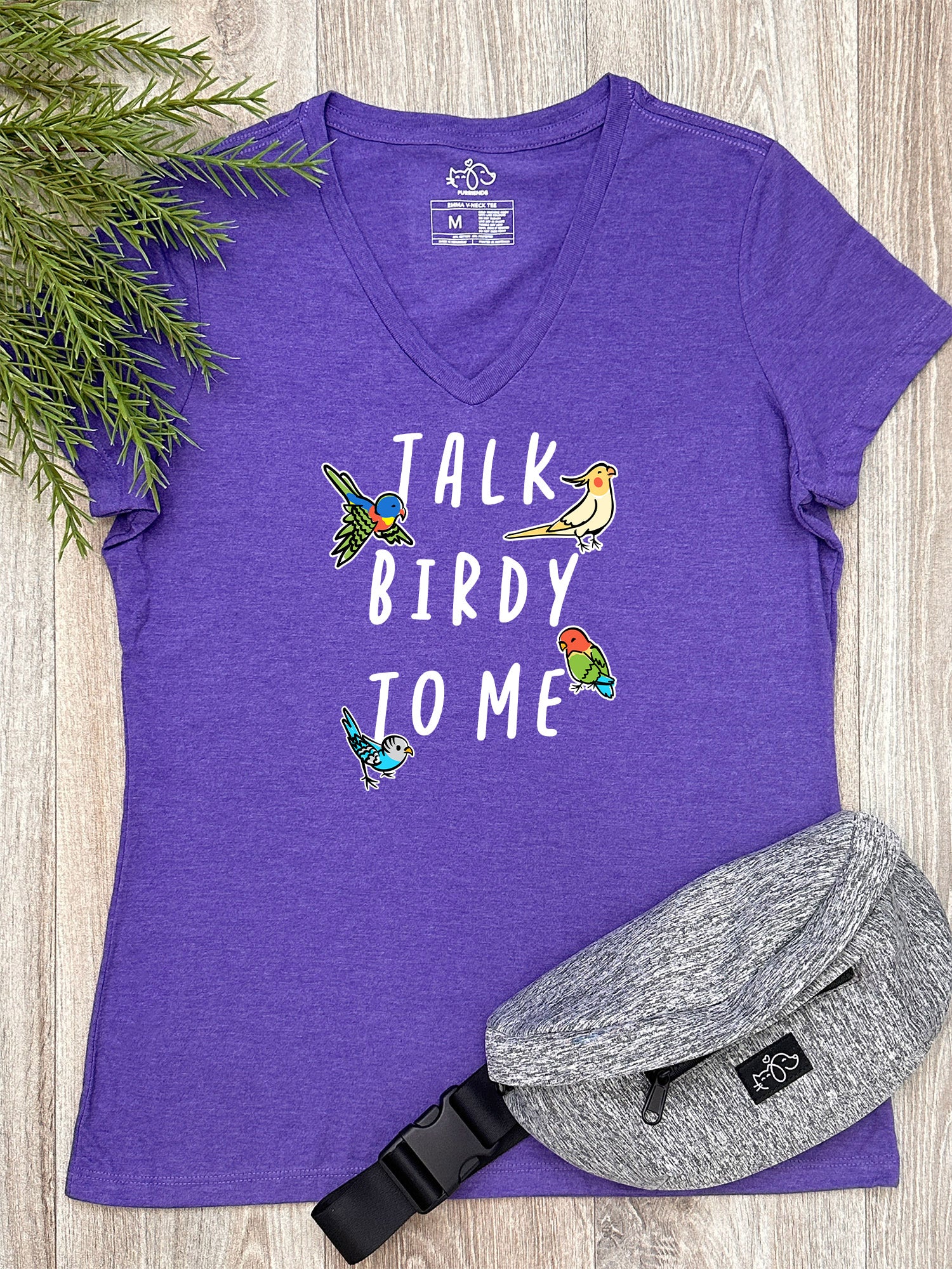 Talk Birdy To Me Emma V-Neck Tee - Image 2
