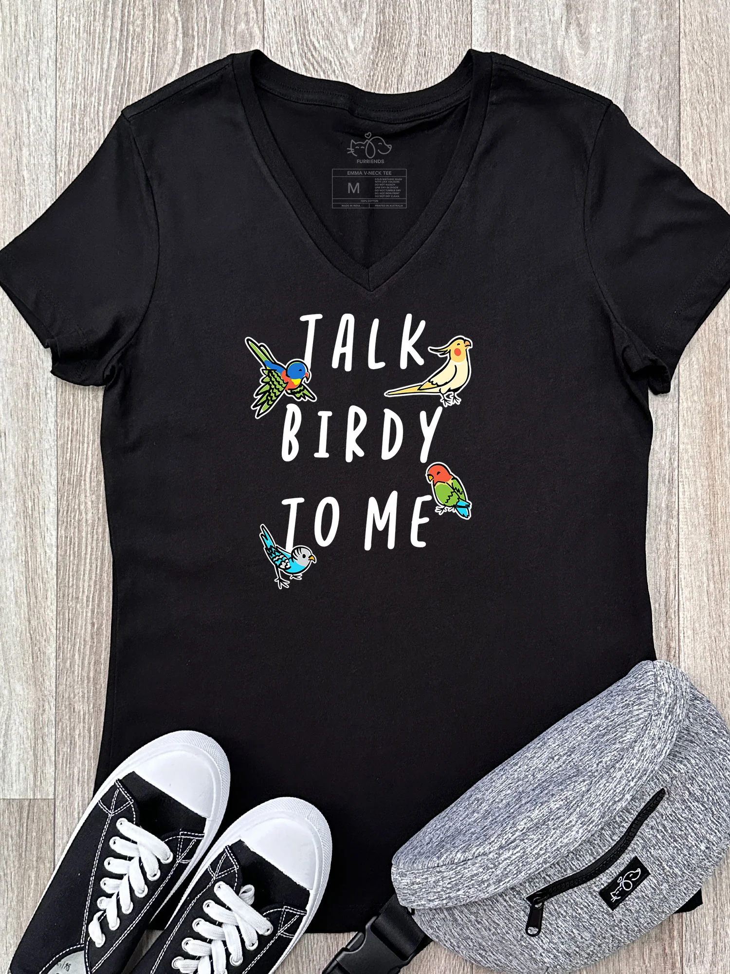 Talk Birdy To Me Emma V-Neck Tee - Image 5