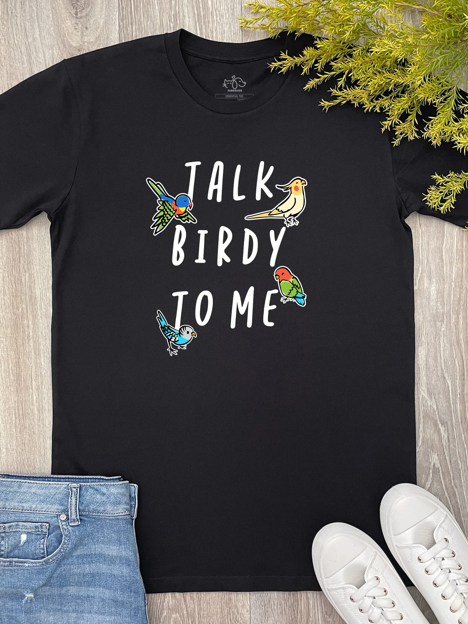 Talk Birdy To Me Essential Unisex Tee - Image 4