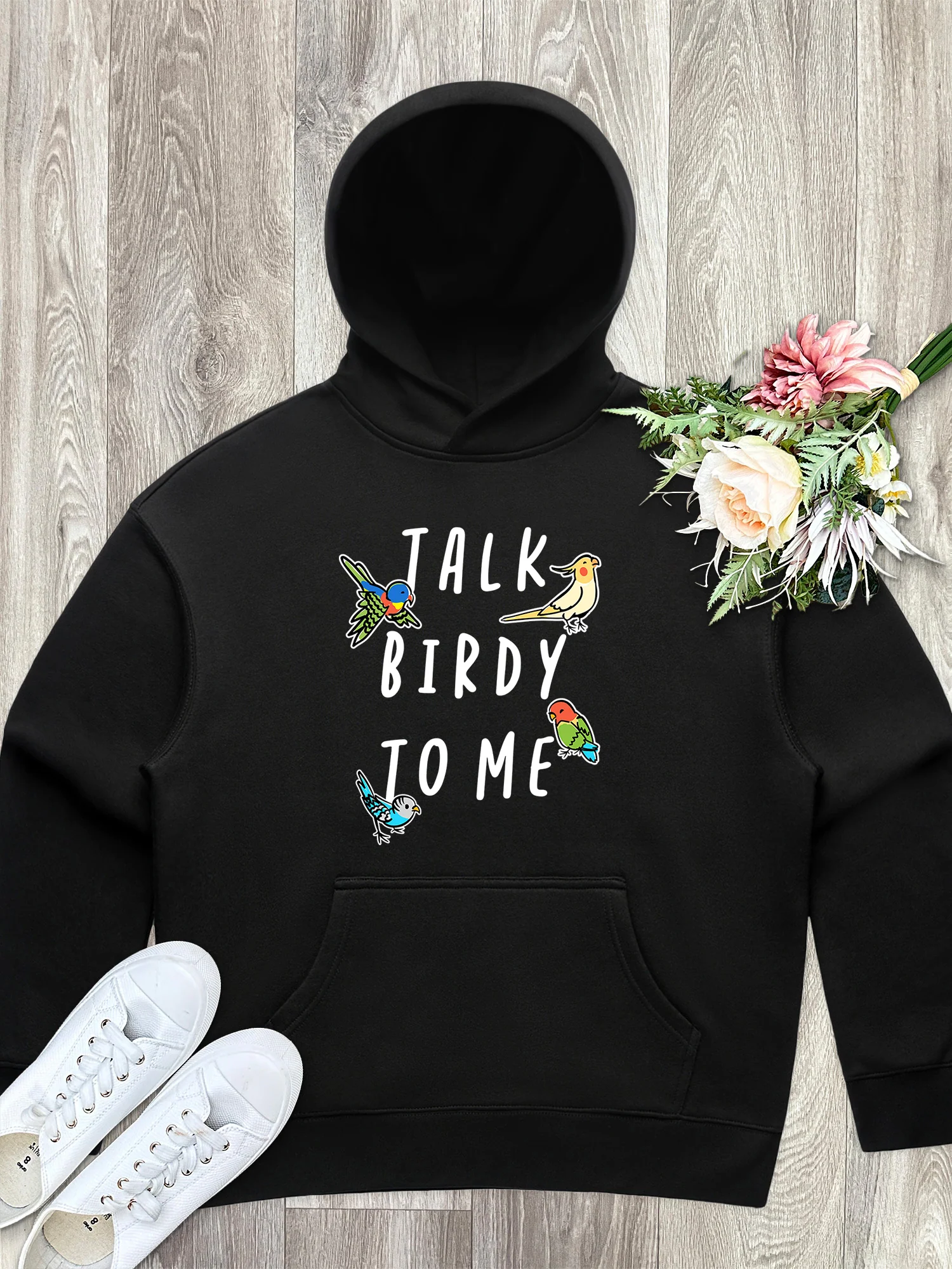 Talk Birdy To Me Women's Comfort Hood - Image 3