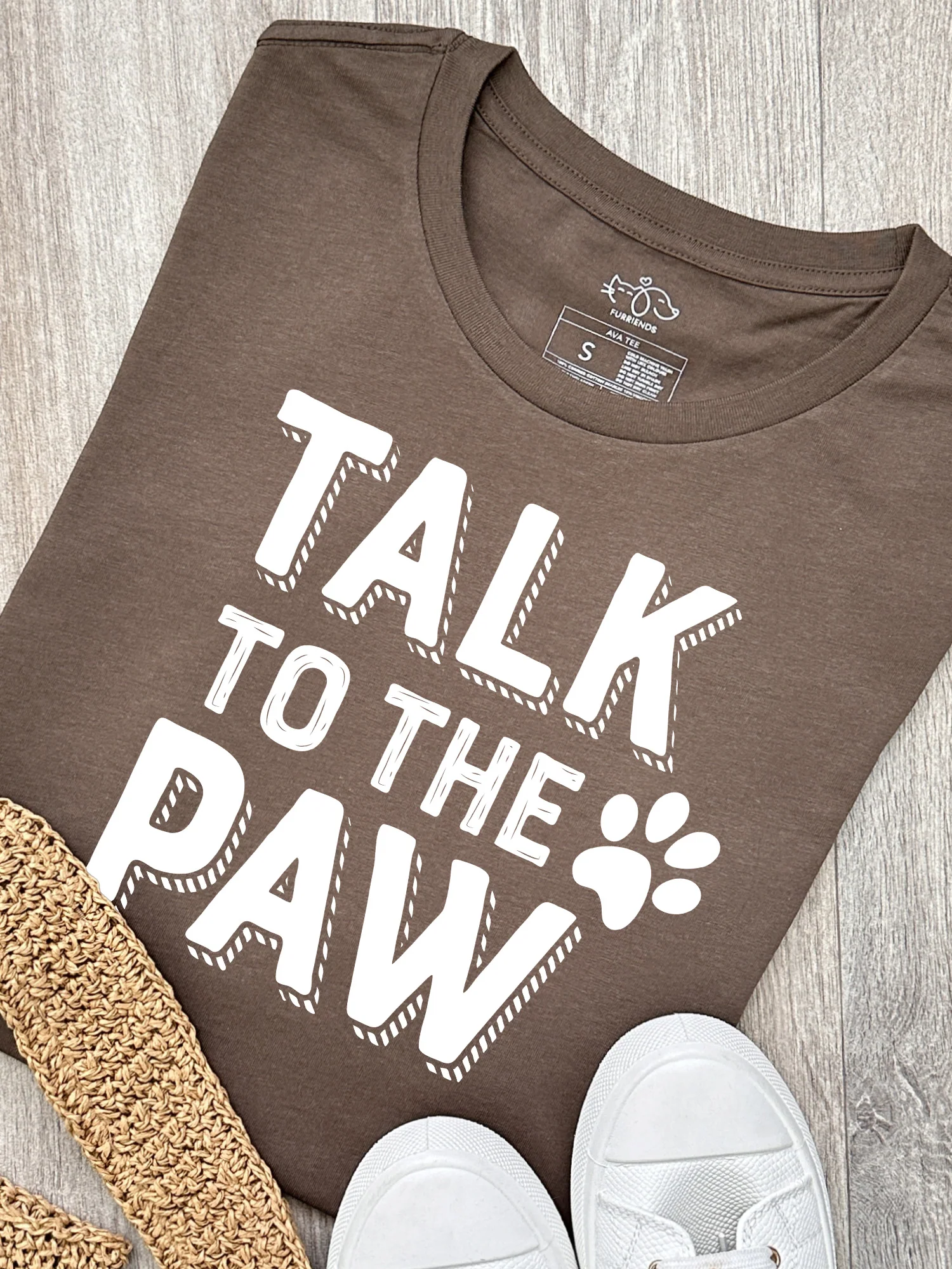 Talk To The Paw Ava Women's Regular Fit Tee - Image 5