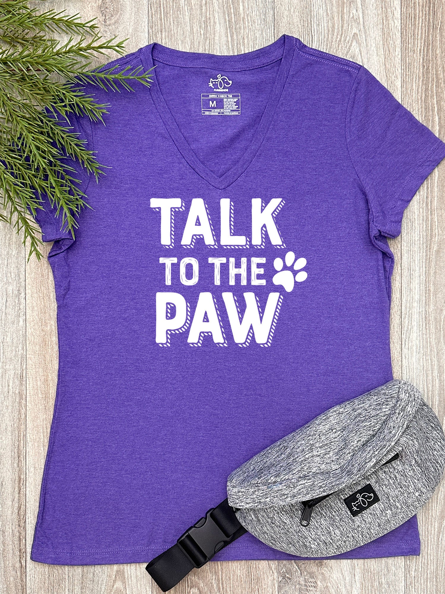 Talk To The Paw Emma V-Neck Tee - Image 3
