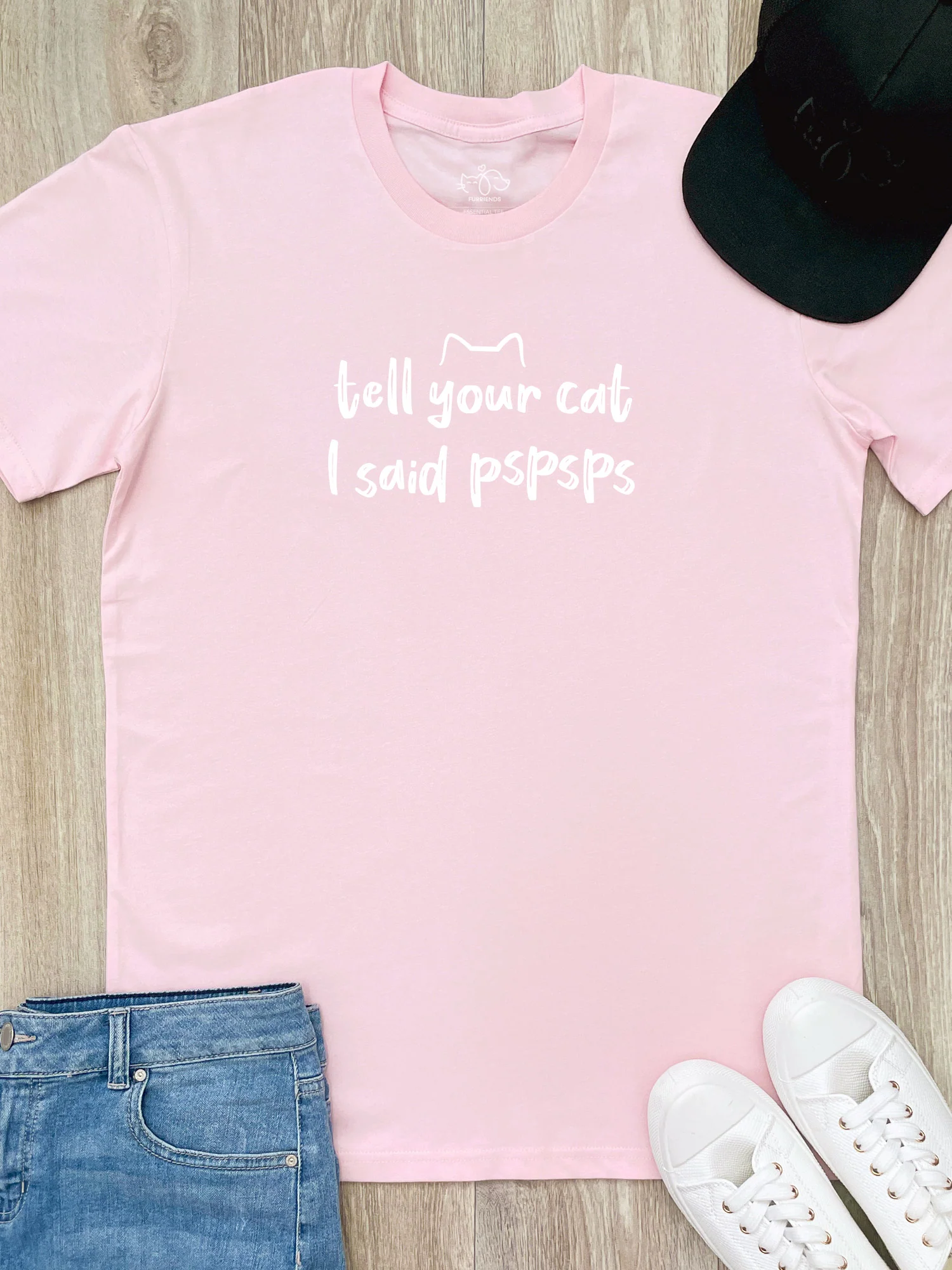 Tell Your Cat I Said pspsps Essential Unisex Tee - Image 4