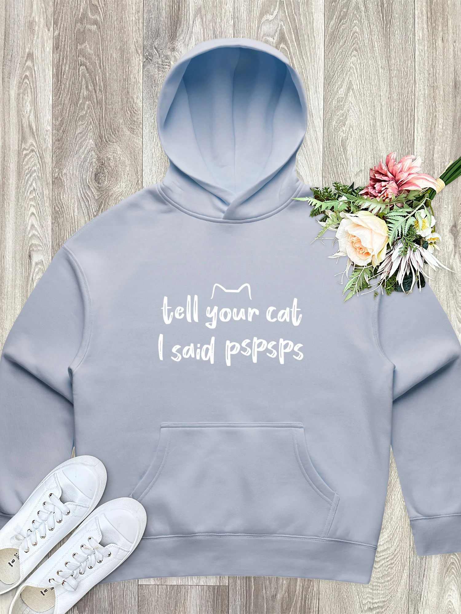 Tell Your Cat I Said pspsps Women's Comfort Hood - Image 4