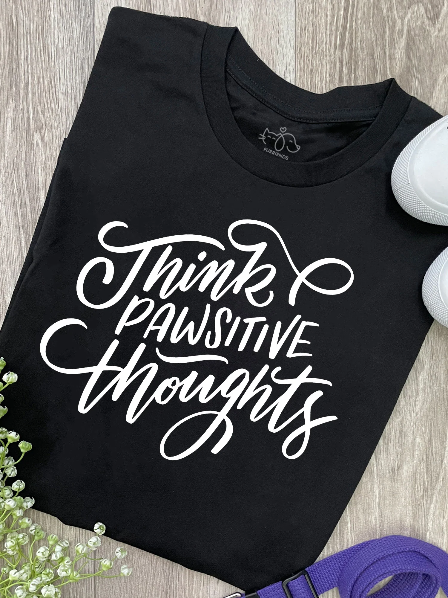 Think Pawsitive Thoughts Ava Women's Regular Fit Tee