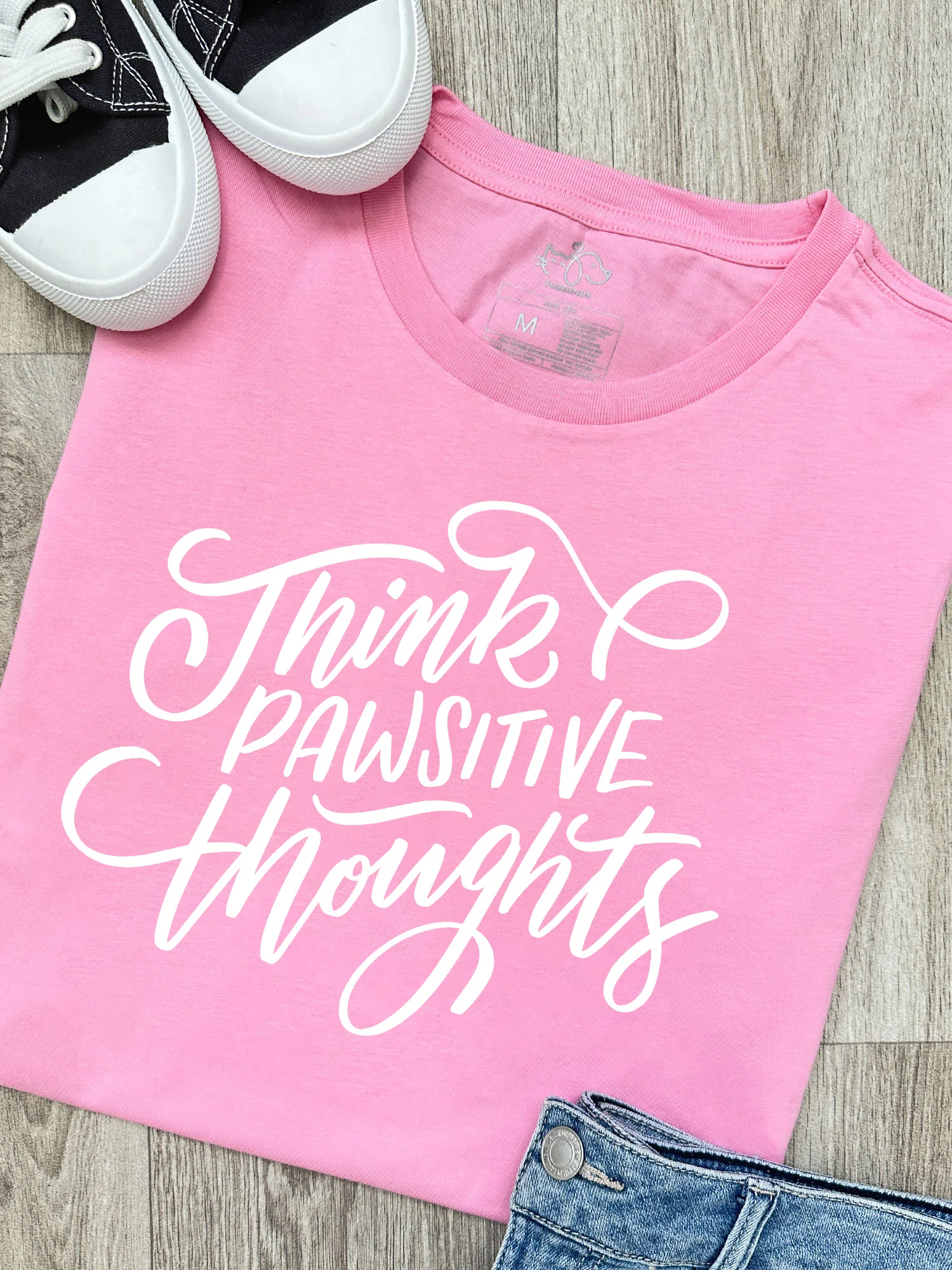 Think Pawsitive Thoughts Ava Women's Regular Fit Tee - Image 2