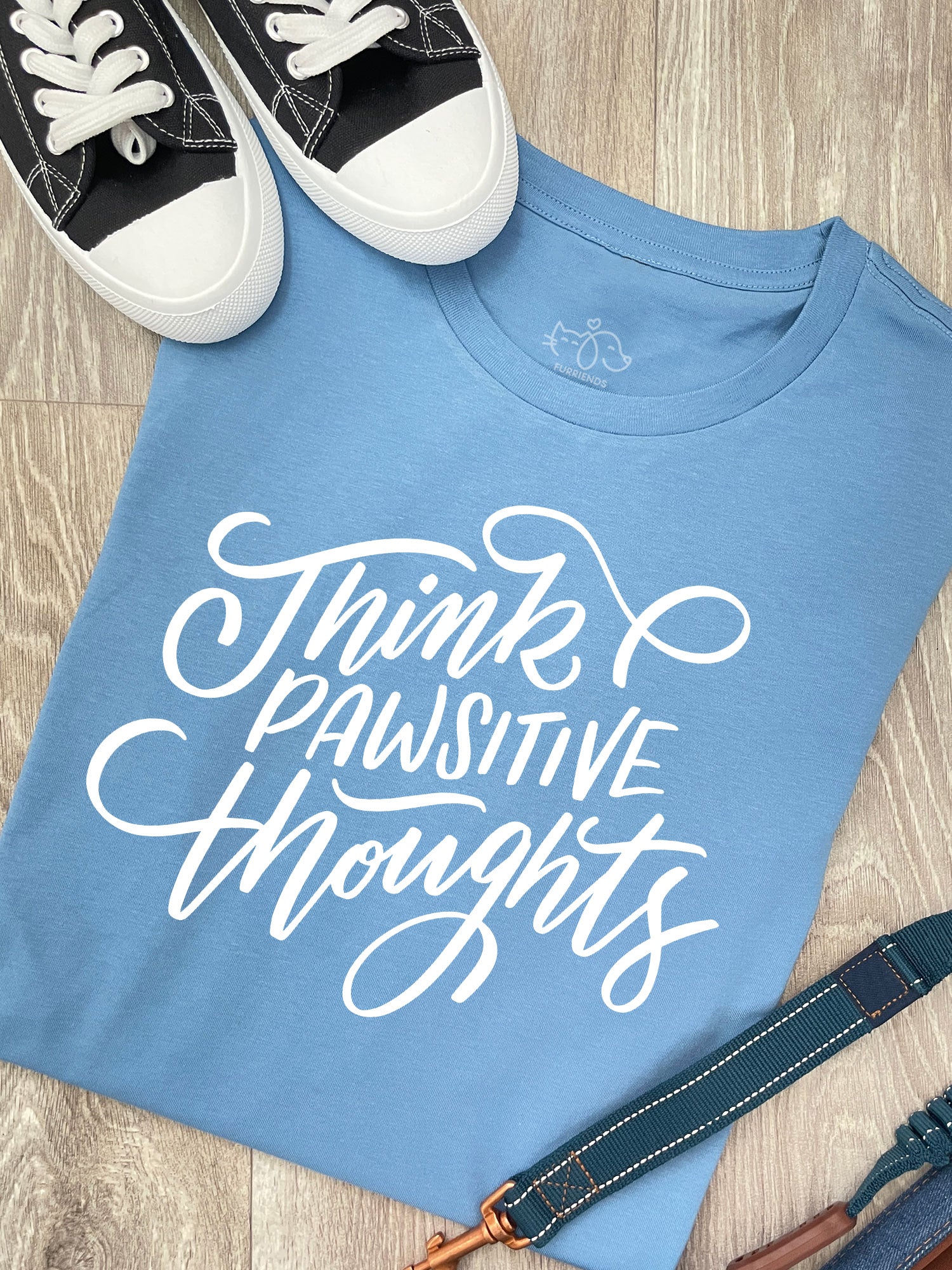 Think Pawsitive Thoughts Ava Women's Regular Fit Tee - Image 8