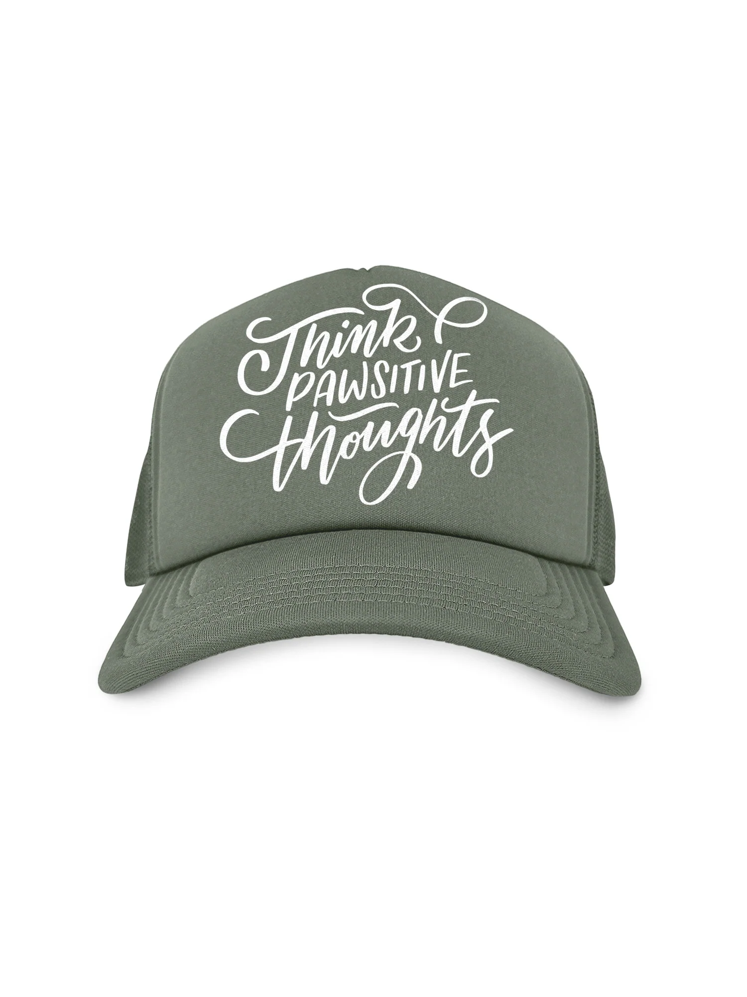 Think Pawsitive Thoughts Foam Trucker Cap - Image 14